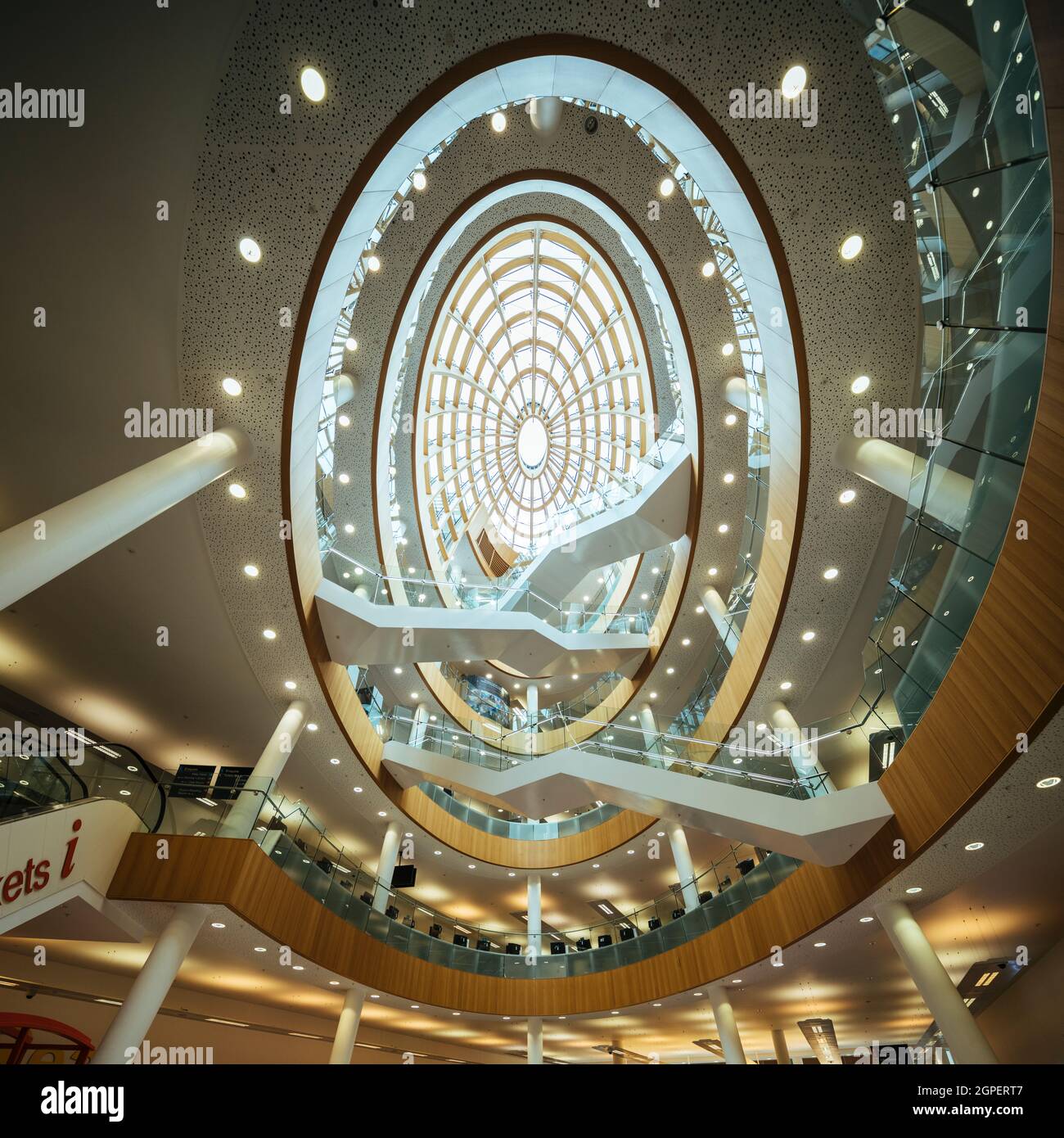 Interior of Central Library, St George's Quarter, Liverpool, England ...