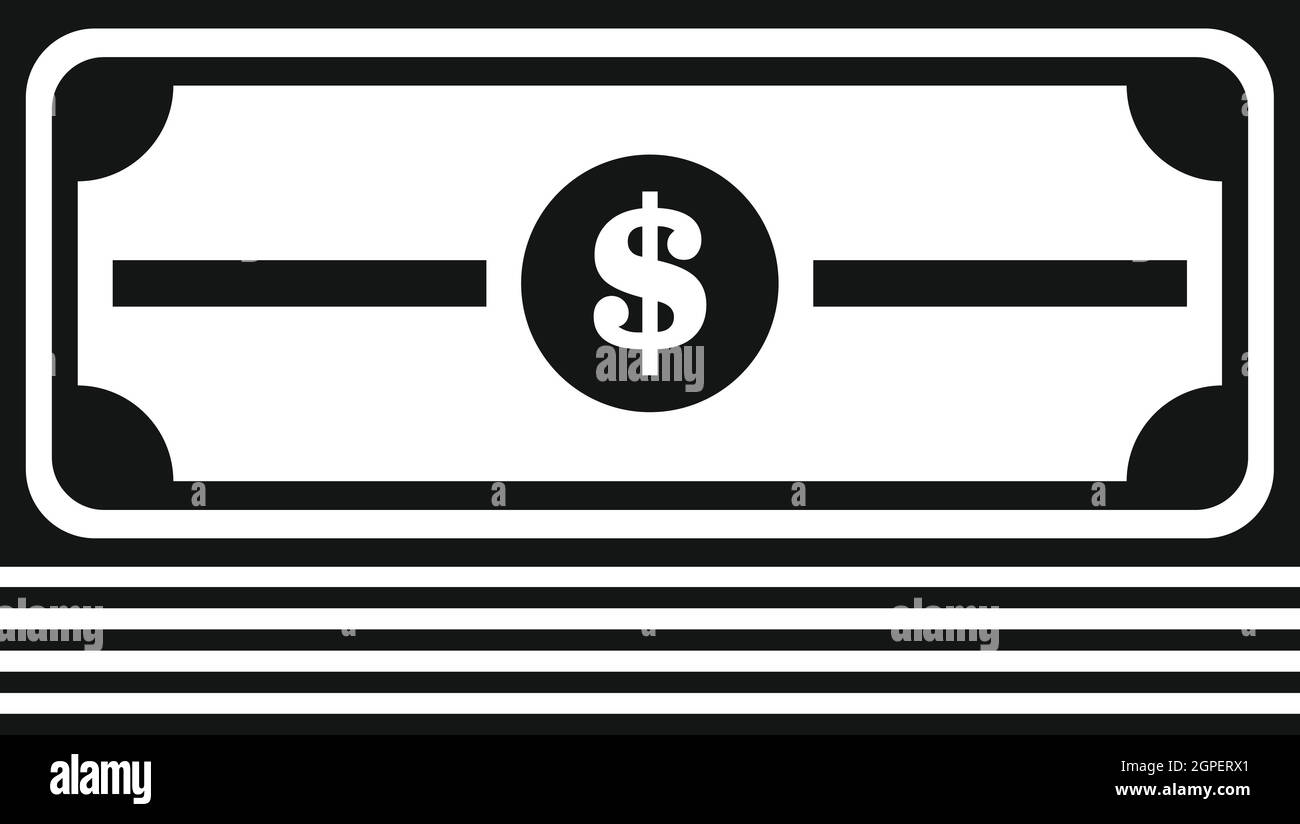 Stack of dollars icon, simple style Stock Vector Image & Art - Alamy