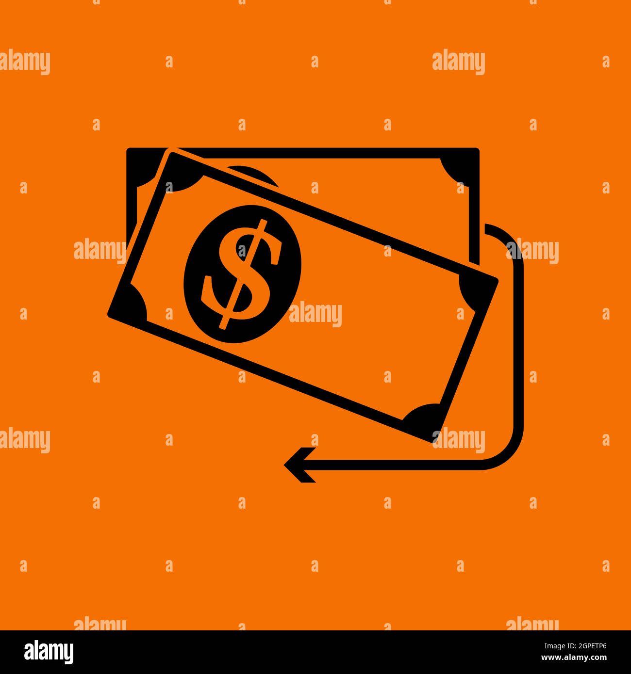 Cash Back Dollar Banknotes Icon Stock Vector Image & Art Alamy