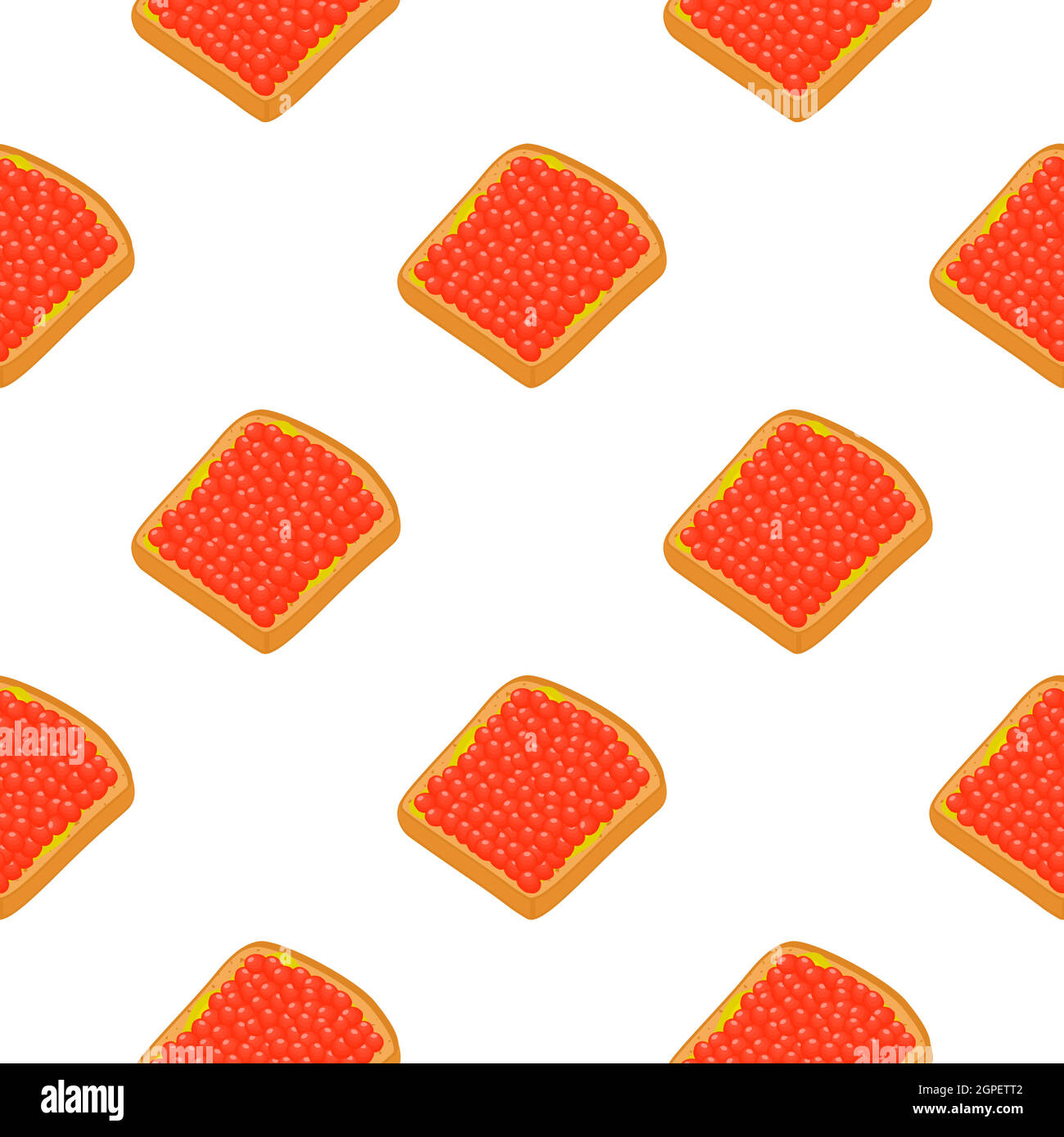 Illustration on theme big pattern identical types fish caviar Stock Vector