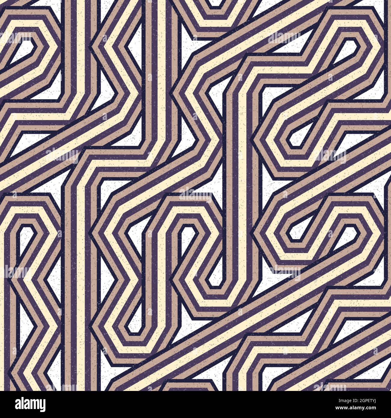 Computer-generated Hexagon Tile Connection art background design illustration Stock Vector
