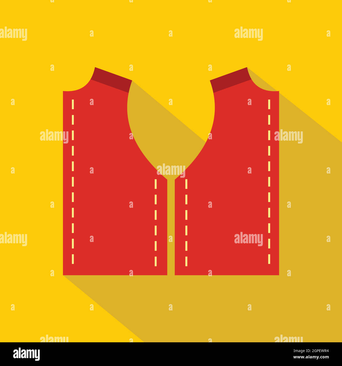 Pattern for sewing icon, flat style Stock Vector