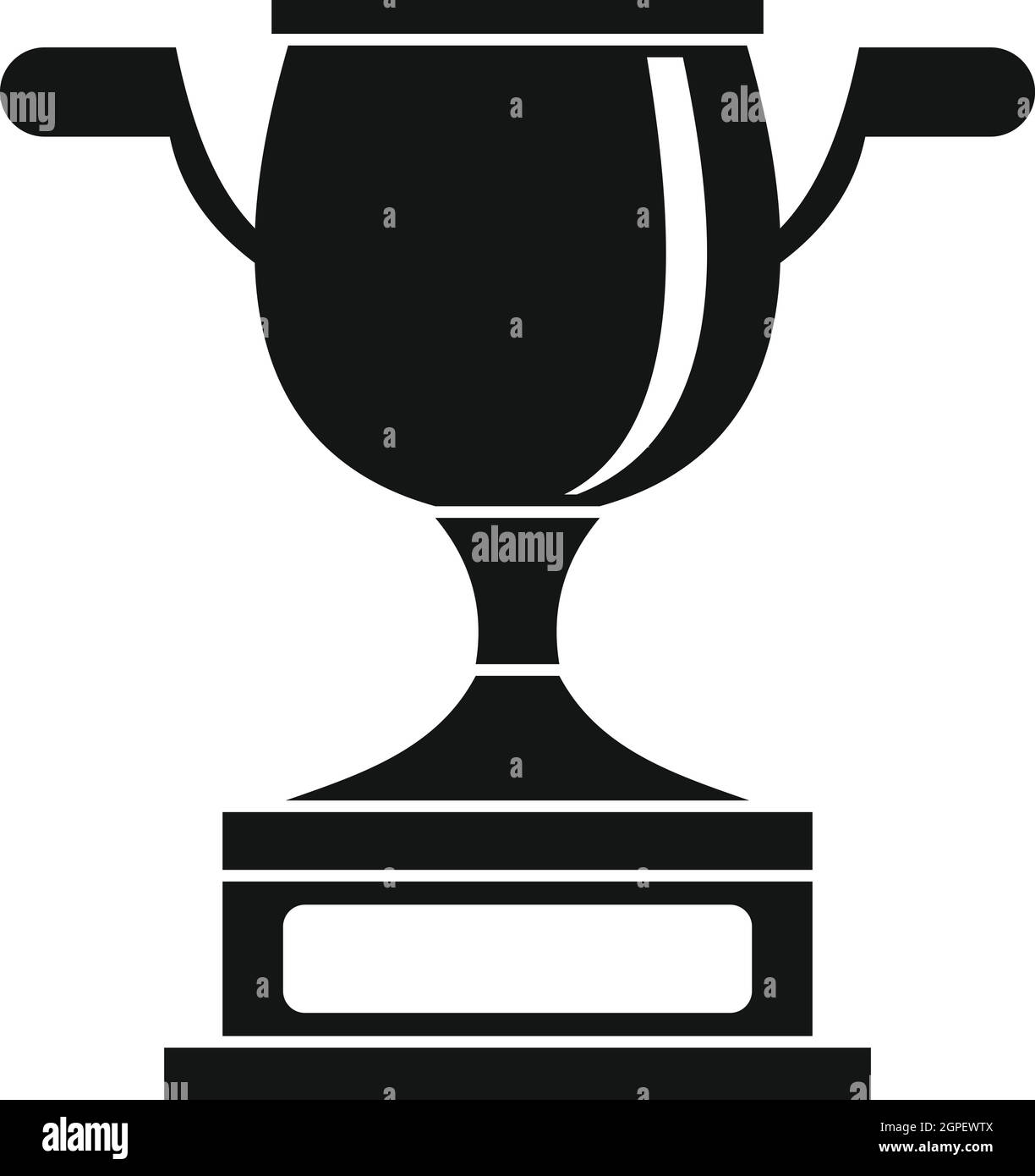 Gold cup icon, simple style Stock Vector Image & Art Alamy