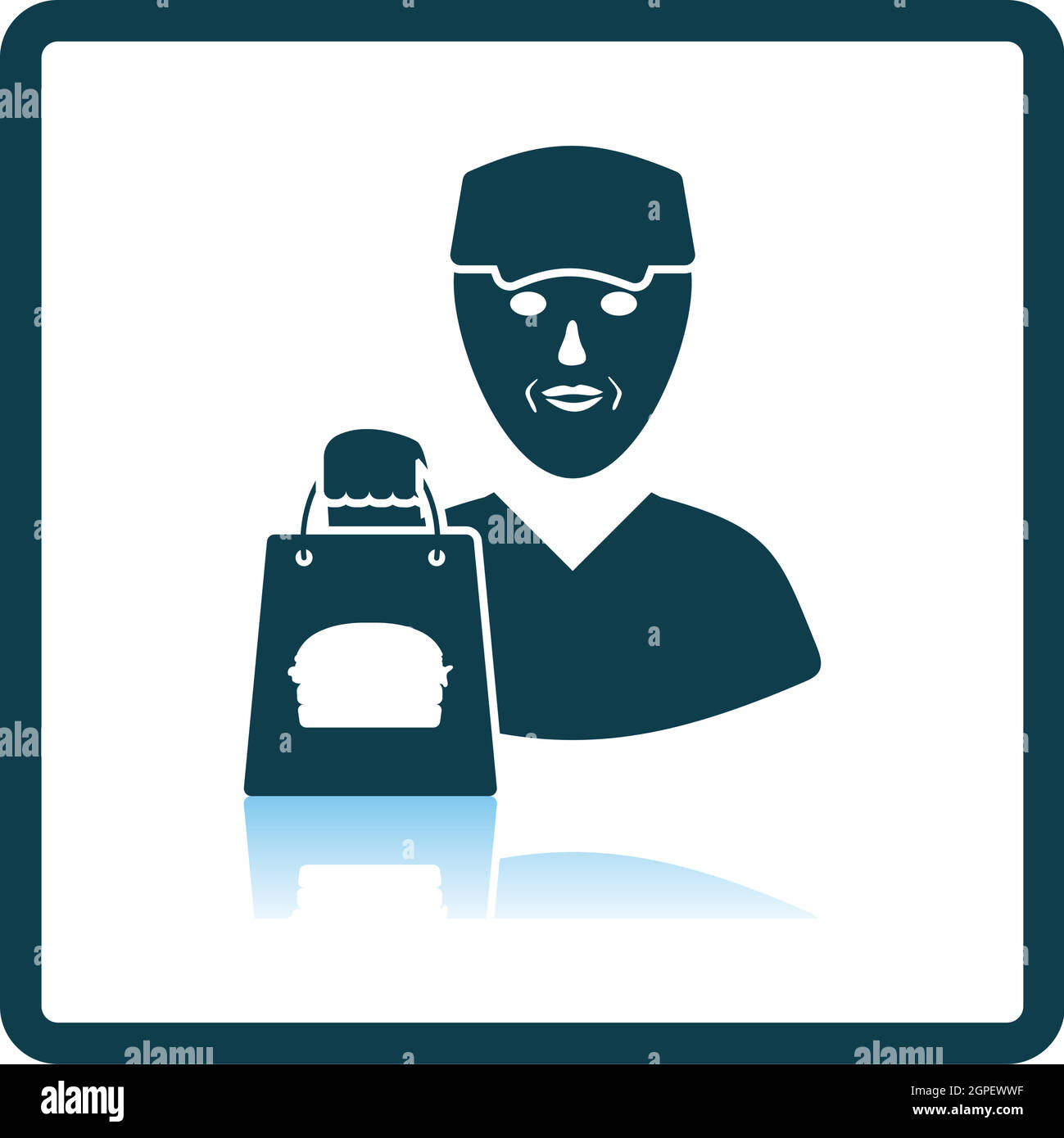 Food Delivery Icon Stock Vector