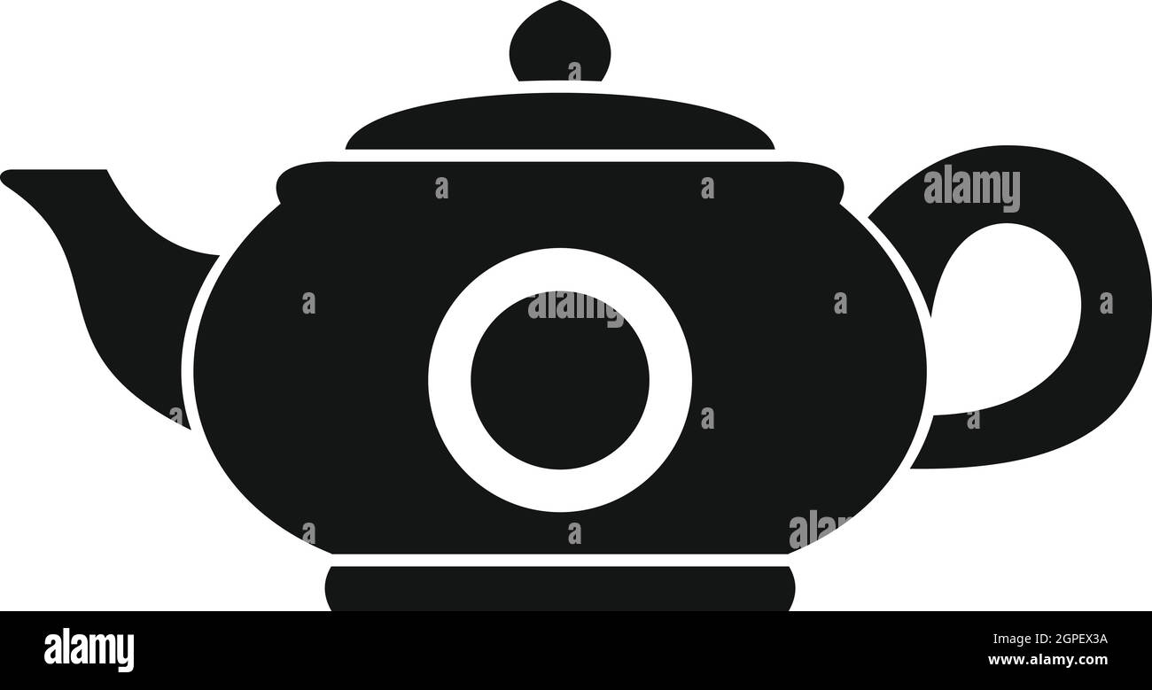 Teapot icon, simple style Stock Vector