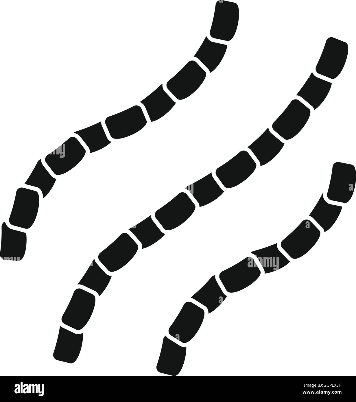 Escherichia coli icon, simple style Stock Vector