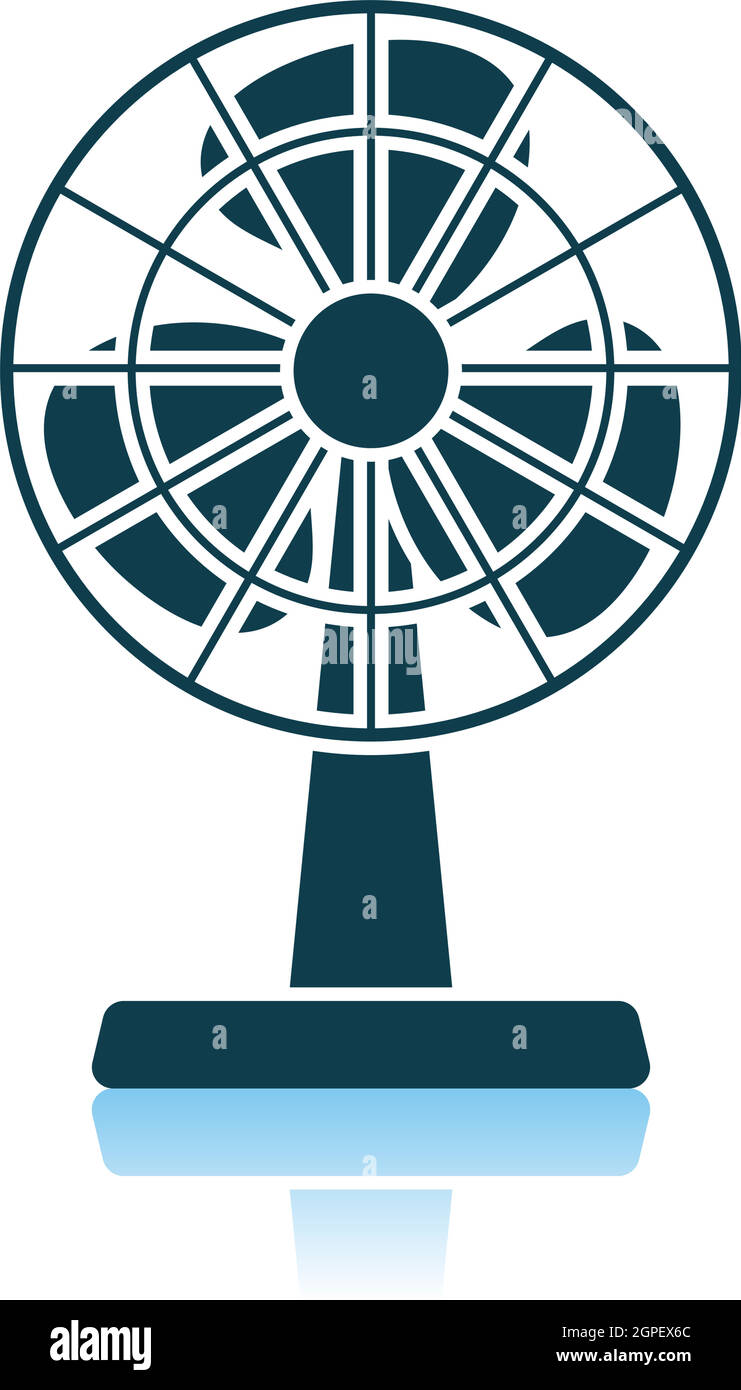 Electric Fan Icon Stock Vector