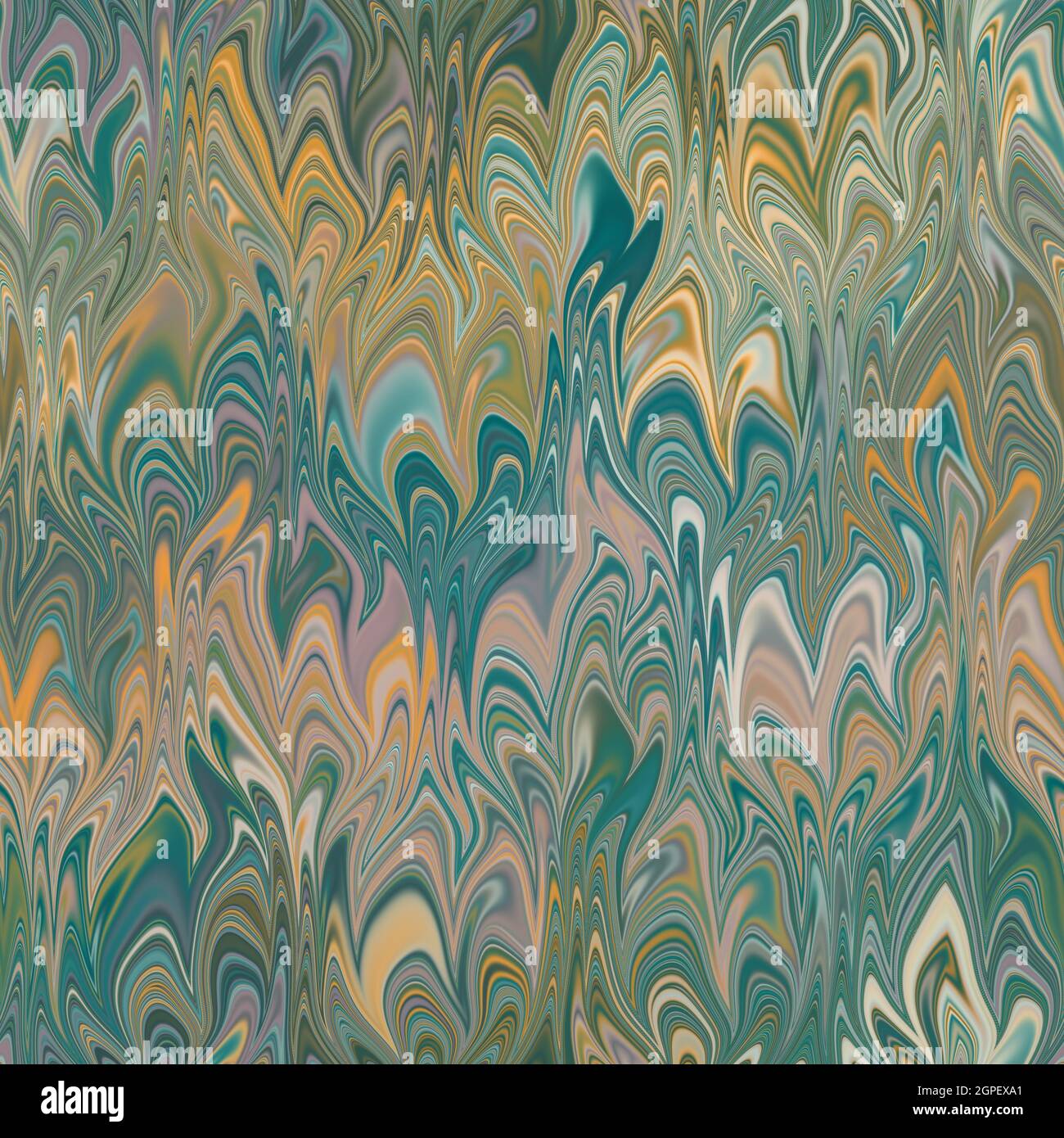 Seamless combed Turkish ebru marble conch effect surface pattern design ...
