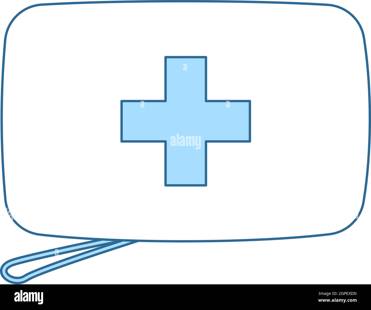 Alpinist First Aid Kit Icon Stock Vector
