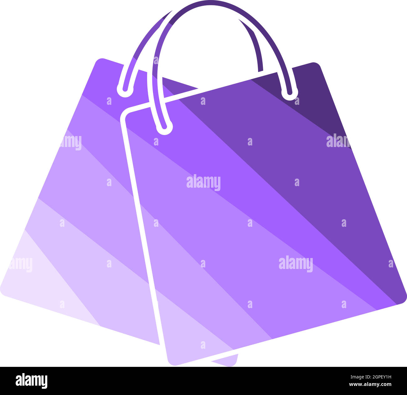 Two Shopping Bags Icon Stock Vector