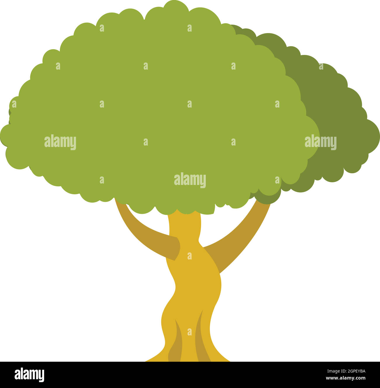 Tree icon, flat style Stock Vector Image & Art - Alamy