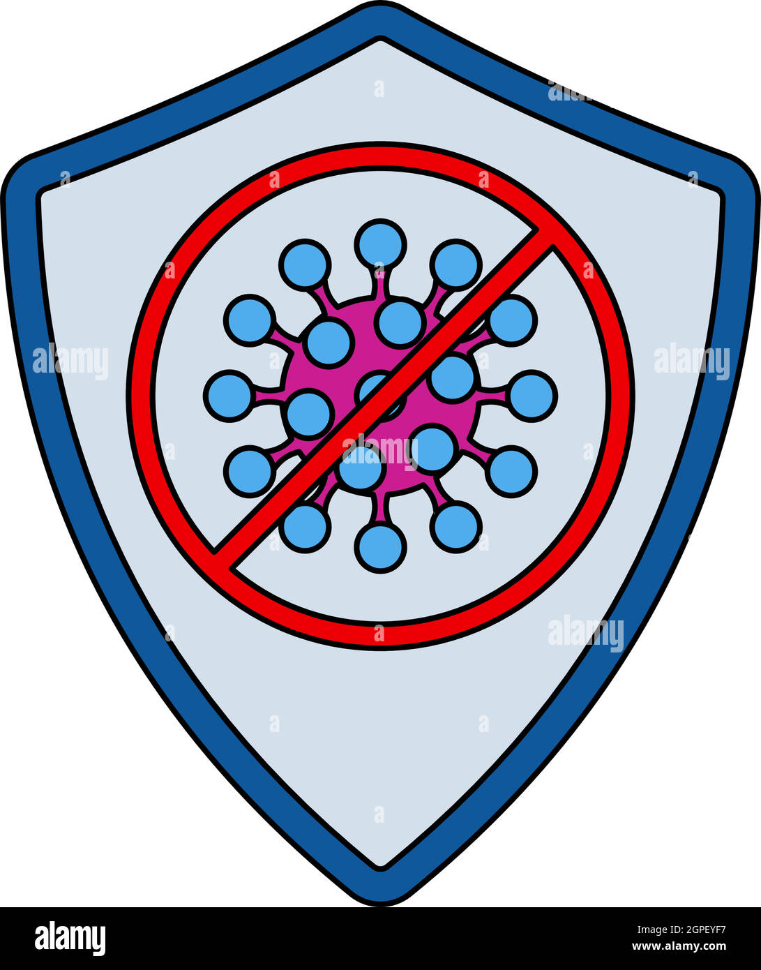 Shield From Coronavirus Icon Stock Vector