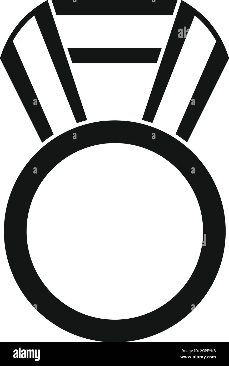 Round medal icon, simple style Stock Vector Image & Art - Alamy