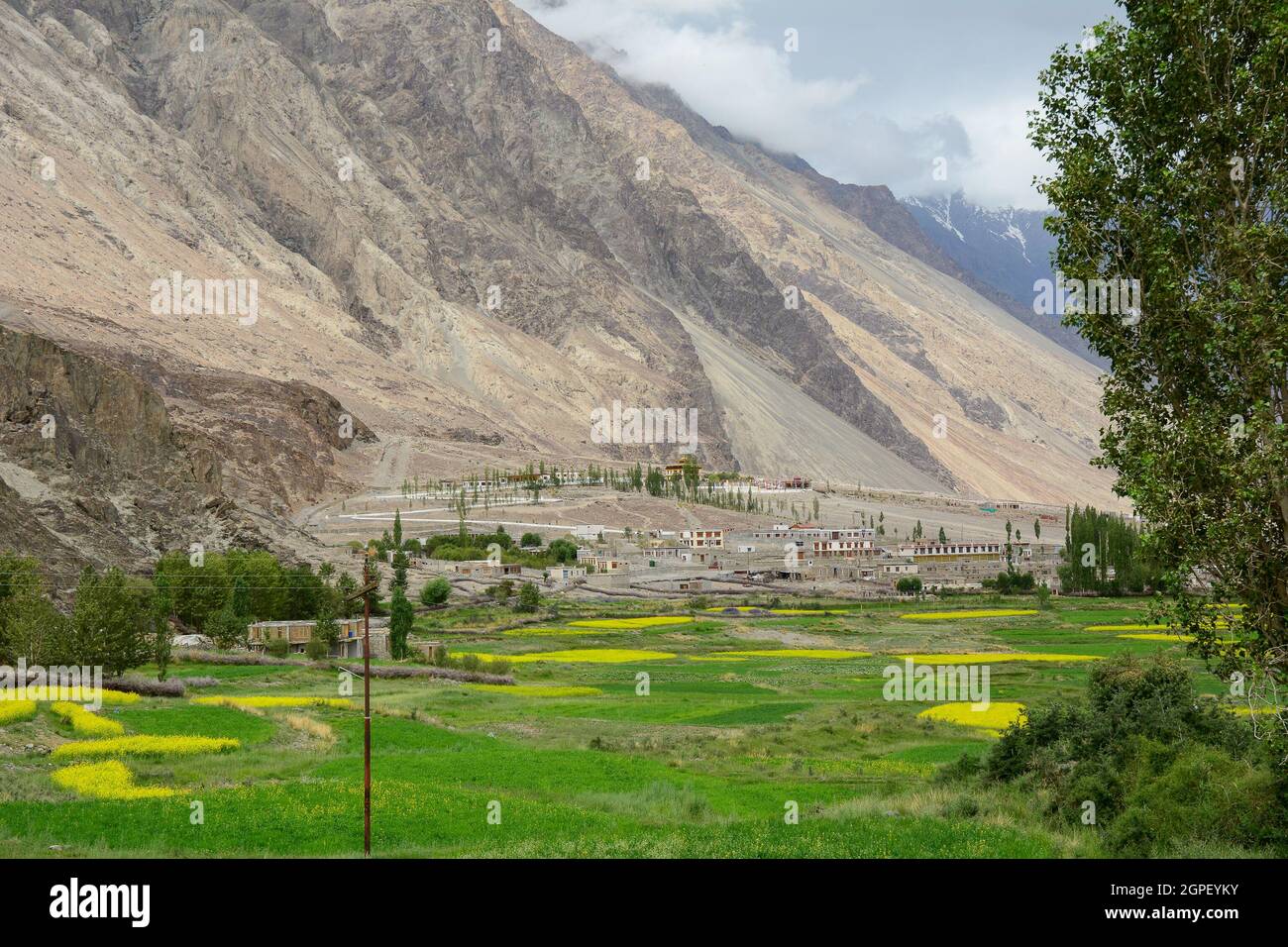 Ladakh, India - Beautiful scenic view from Between Leh and Nubra Valley in  Ladakh, Jammu and Kashmir, India Stock Photo - Alamy