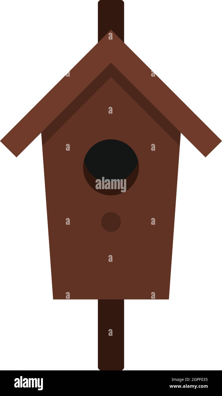 Birdhouse icon, flat style Stock Vector Image & Art - Alamy