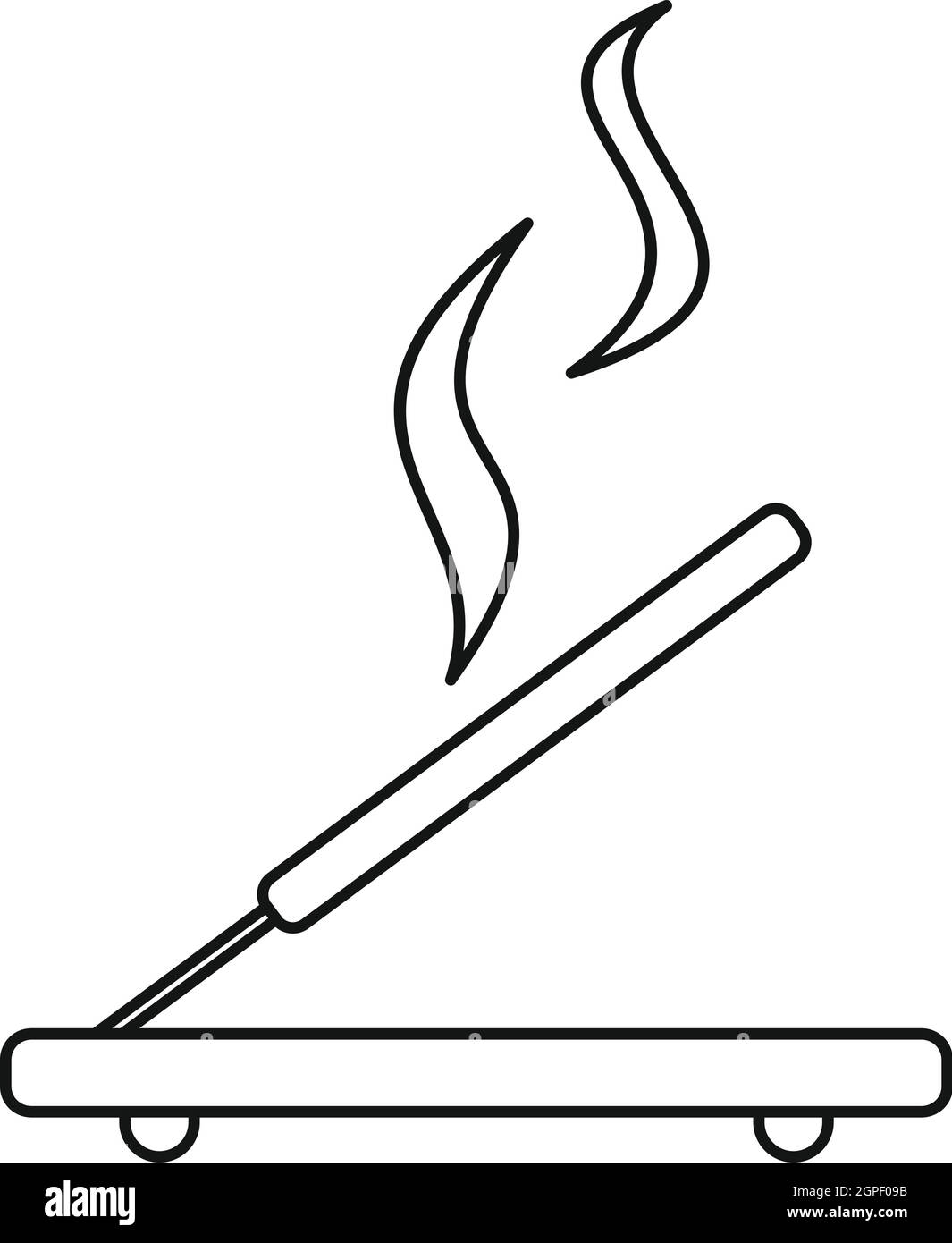 Incense sticks icon, outline style Stock Vector Image & Art Alamy