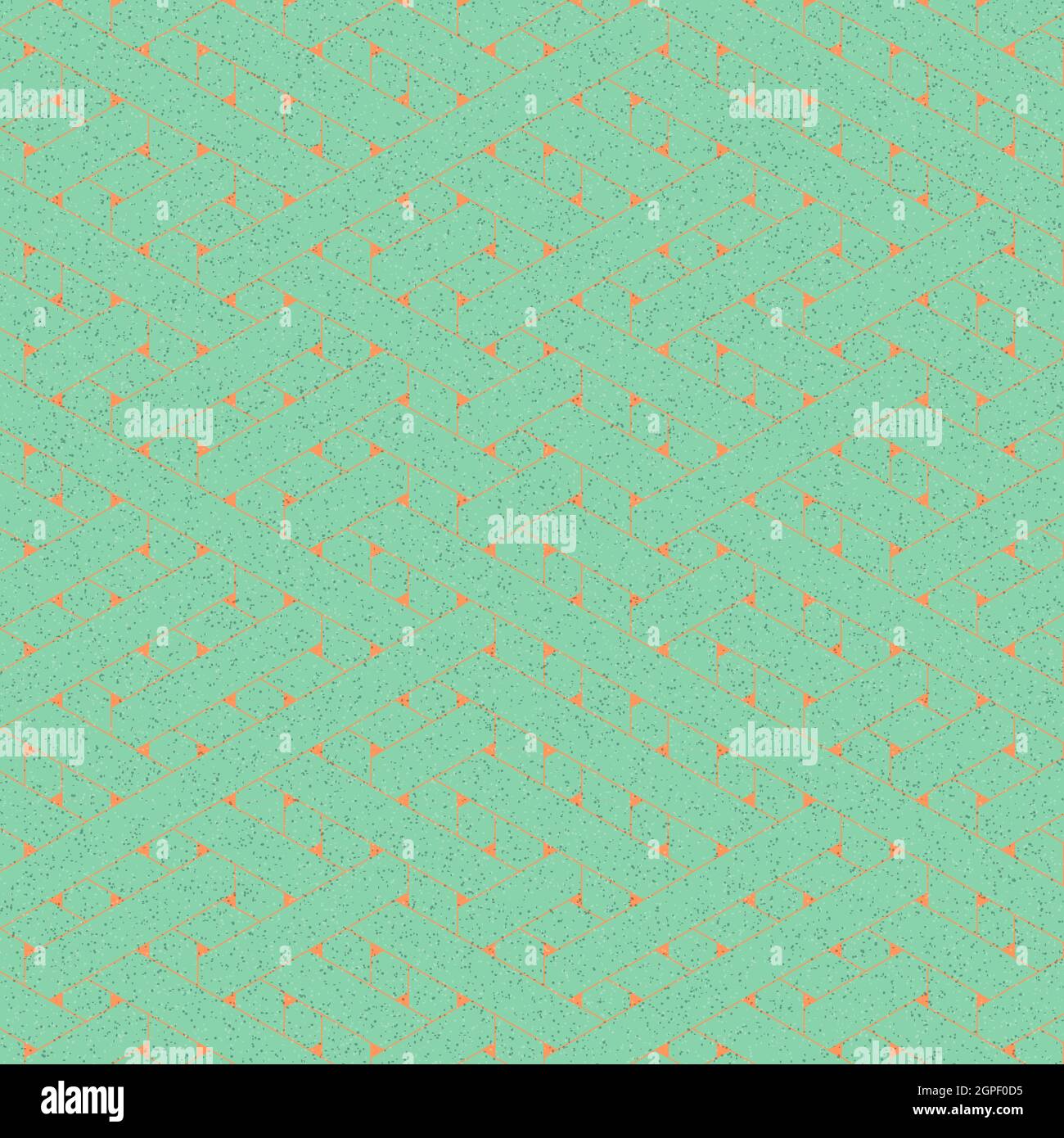 Computer-generated Hexagon Tile Connection art background design illustration Stock Vector