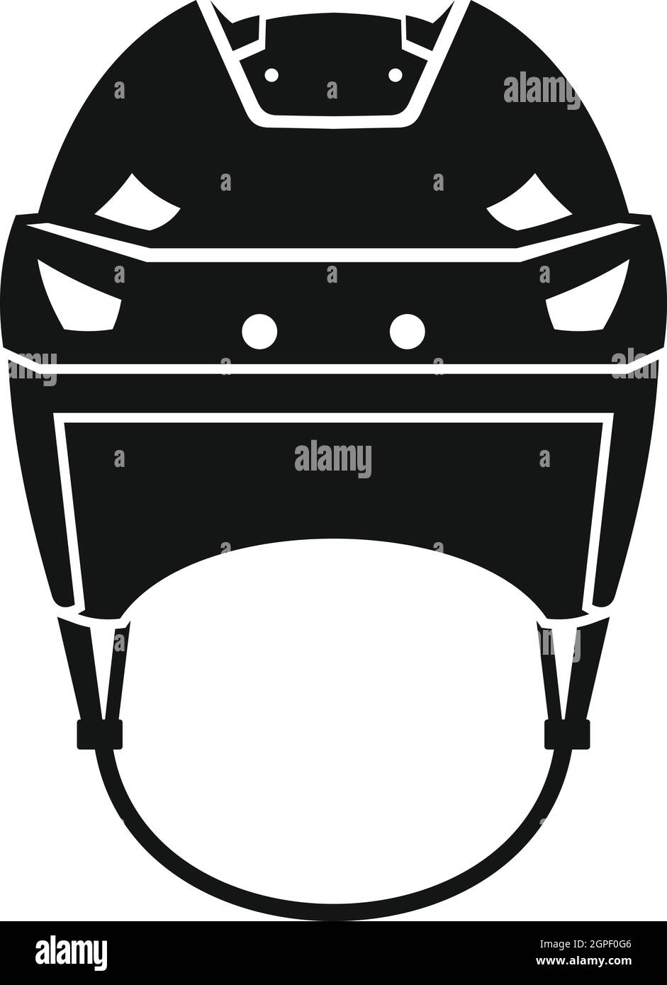 Hockey helmet icon, simple style Stock Vector Image & Art Alamy