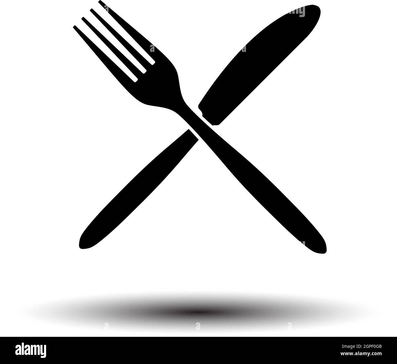 Fork And Knife Icon Stock Vector