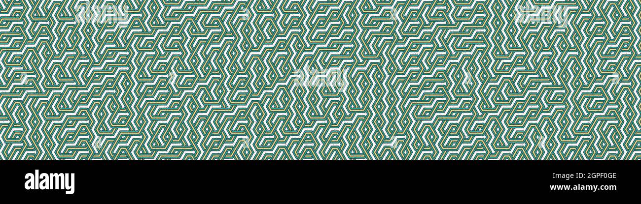 Computer-generated Hexagon Tile Connection art background design illustration Stock Vector