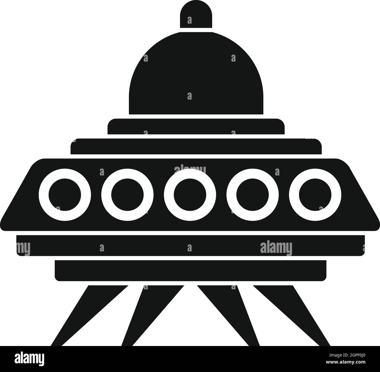 Alien spaceship icon, simple style Stock Vector Image & Art - Alamy