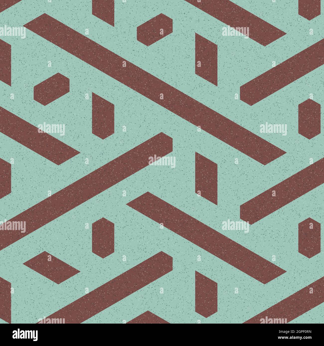 Computer-generated Hexagon Tile Connection art background design illustration Stock Vector