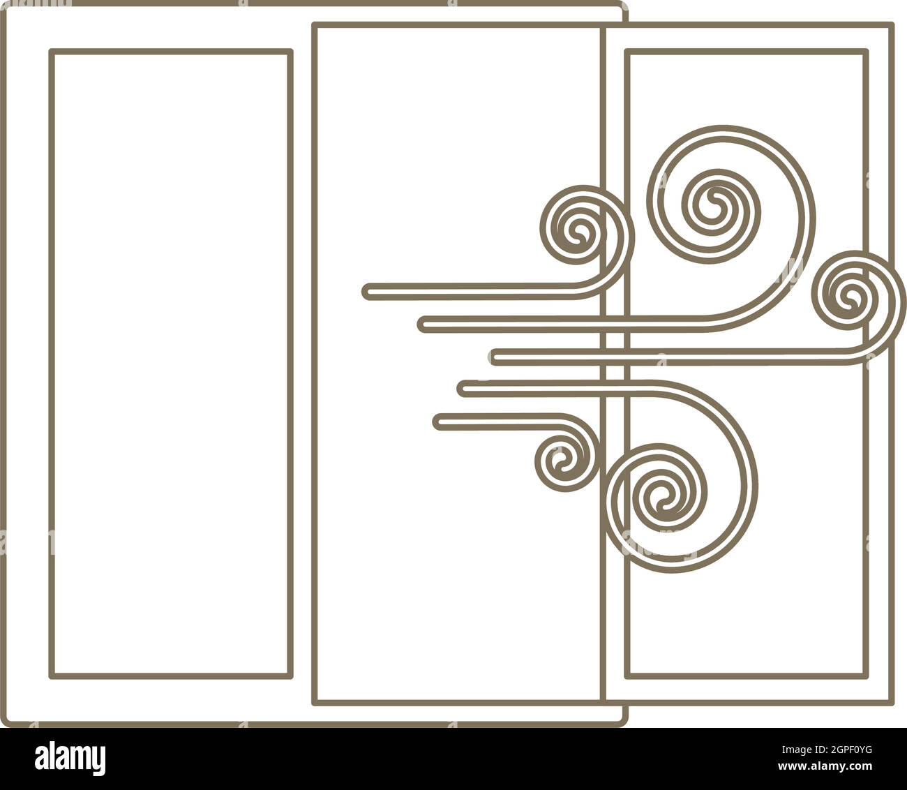 Room Ventilation Icon Stock Vector