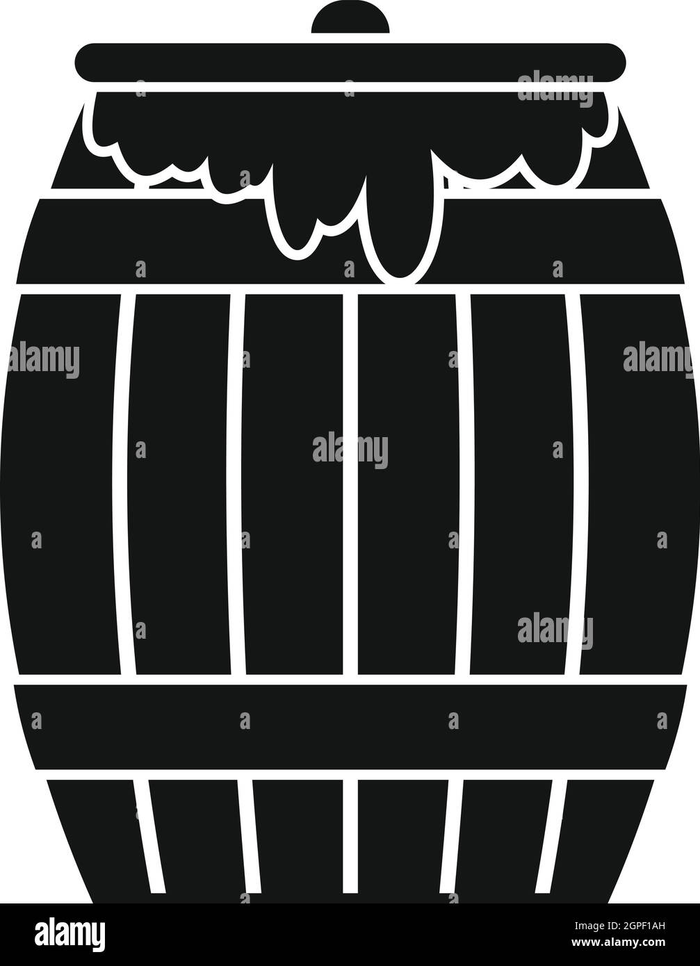 Honey keg icon, simple style Stock Vector Image & Art Alamy
