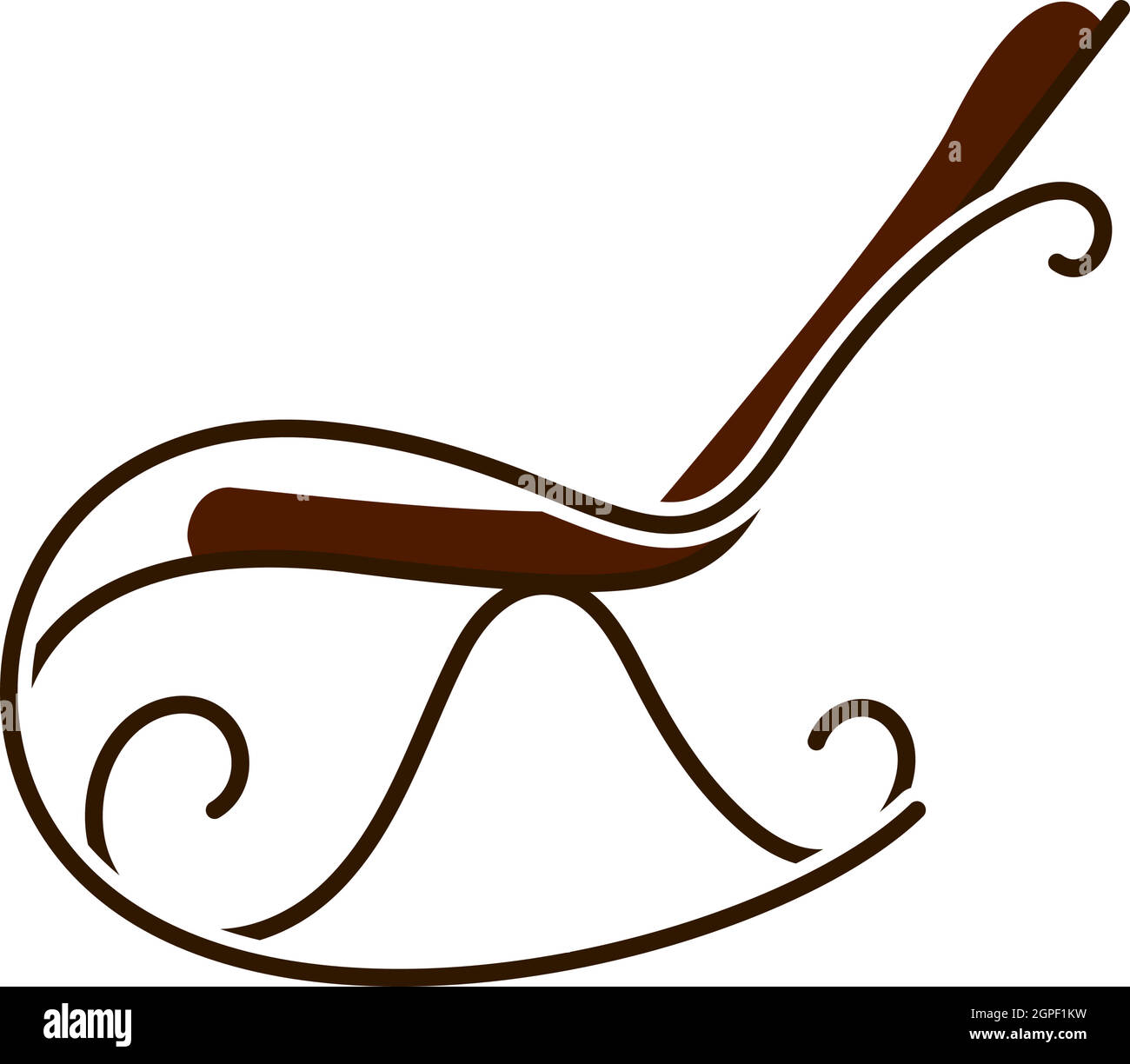 Rocking Chair Icon Stock Vector Image & Art Alamy