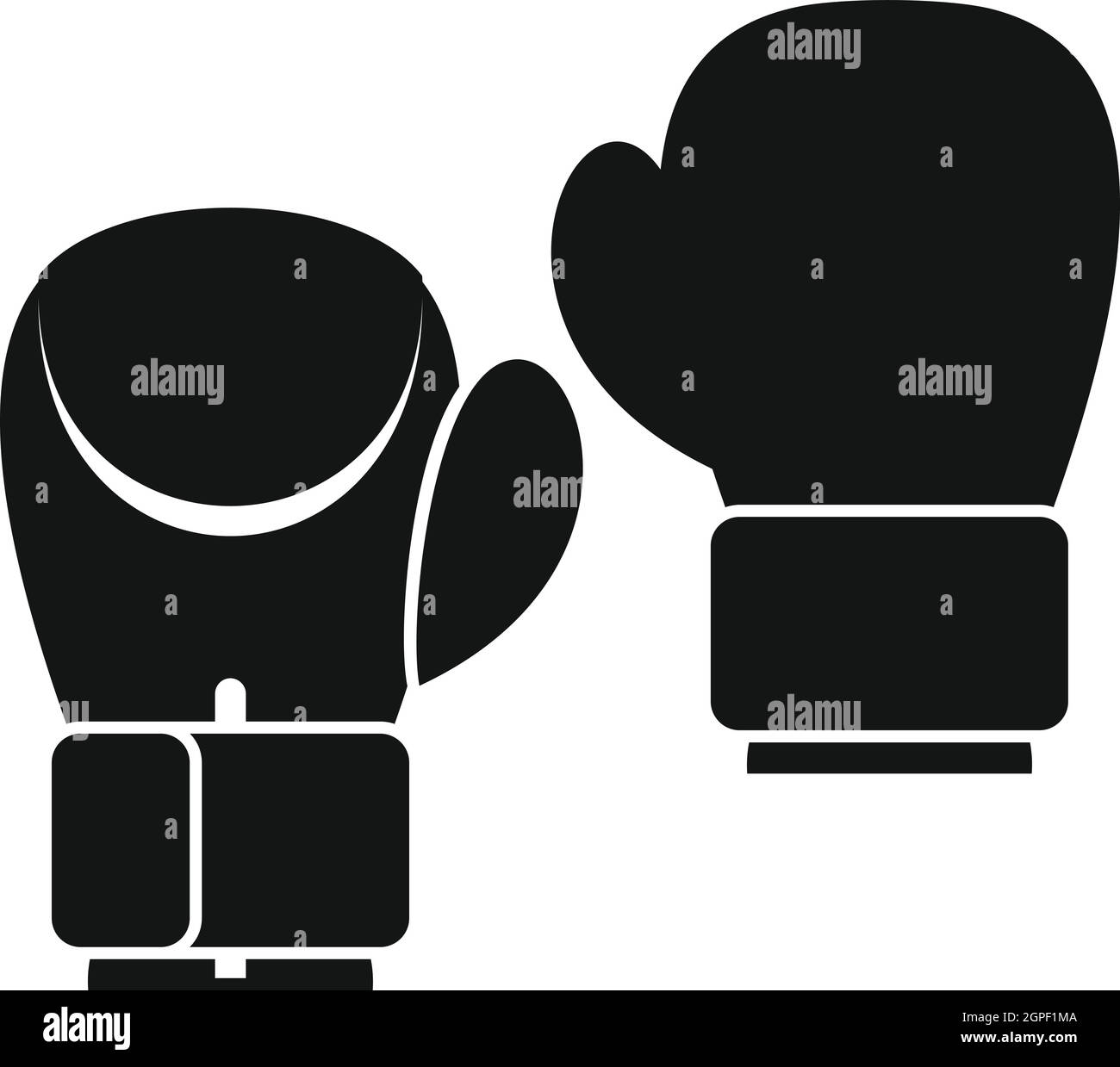 Boxing gloves icon simple style Cut Out Stock Images & Pictures - Alamy
