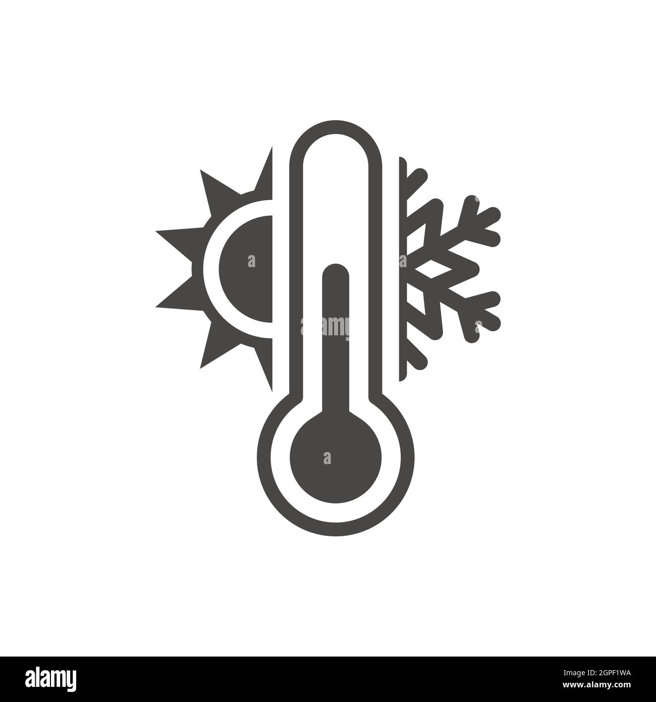 Thermometer sun vector hi-res stock photography and images - Alamy