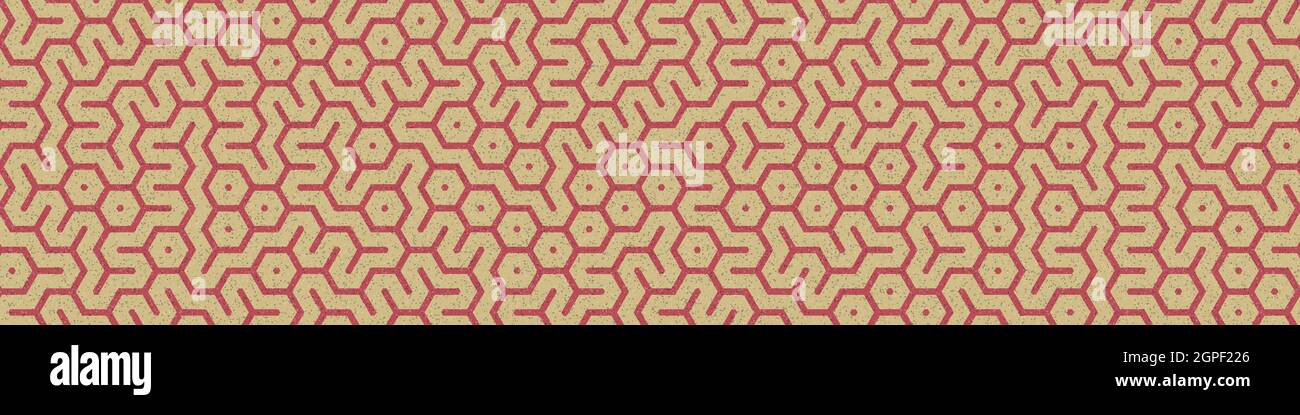 Computer-generated Hexagon Tile Connection art background design illustration Stock Vector