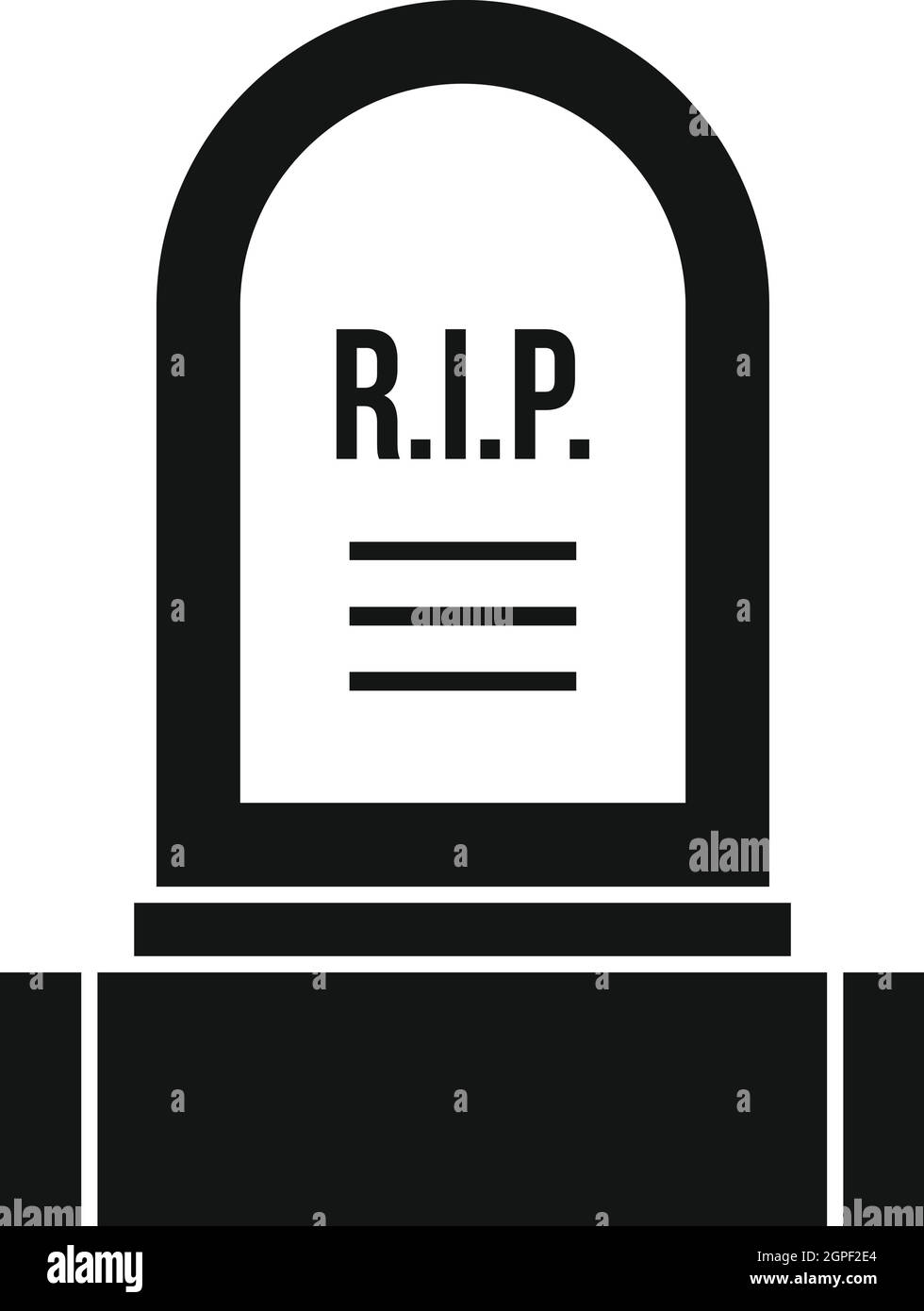 Headstone icon, simple style Stock Vector Image & Art Alamy