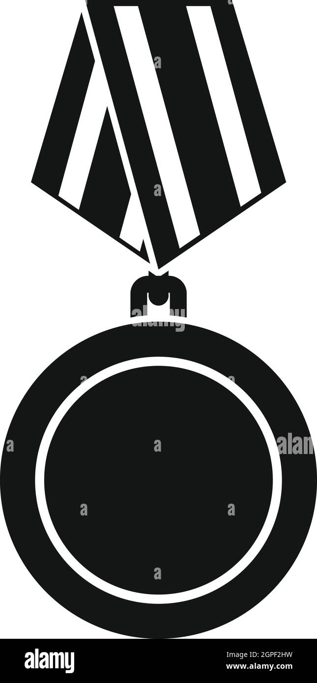 Winning medal icon, simple style Stock Vector Image & Art - Alamy