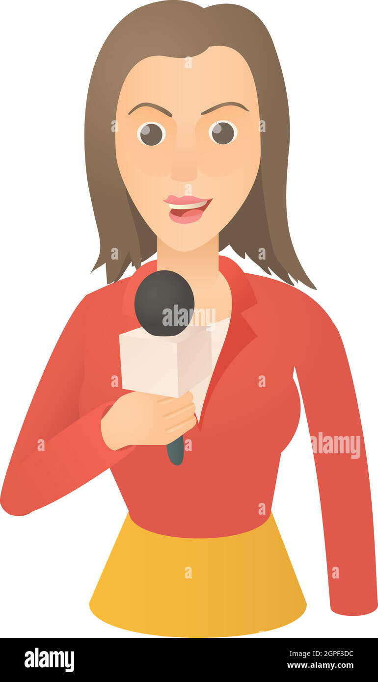 Speaking presenter icon, cartoon style Stock Vector Image & Art - Alamy