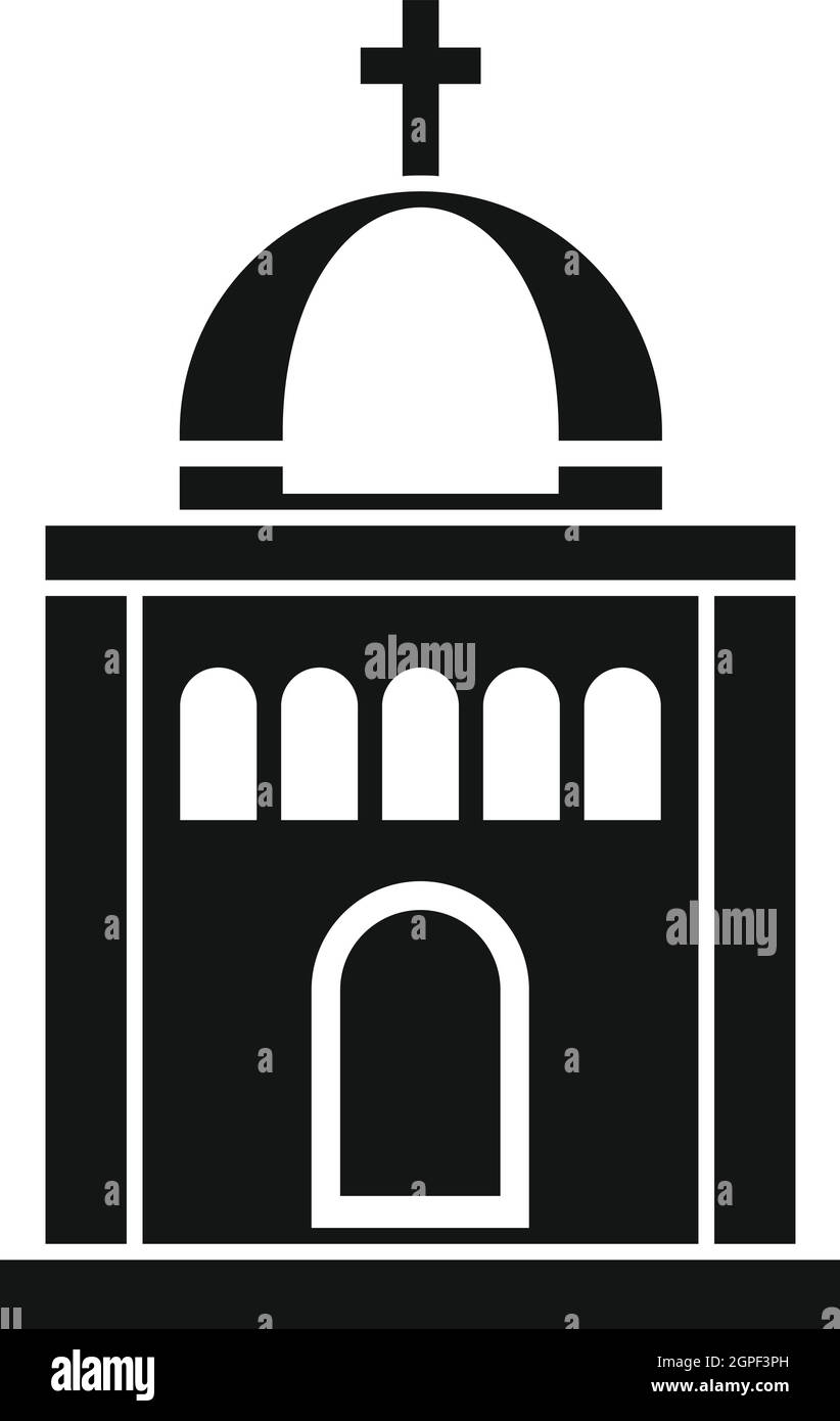 Church icon, simple style Stock Vector Image & Art - Alamy