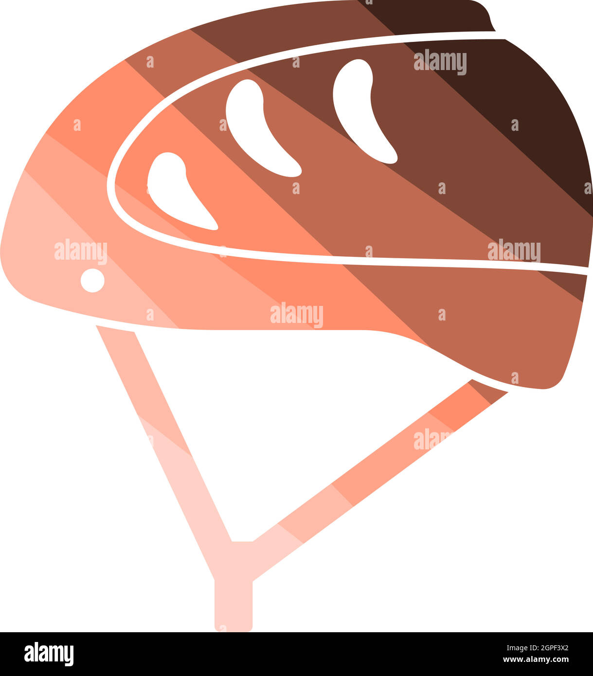 Climbing Helmet Icon Stock Vector