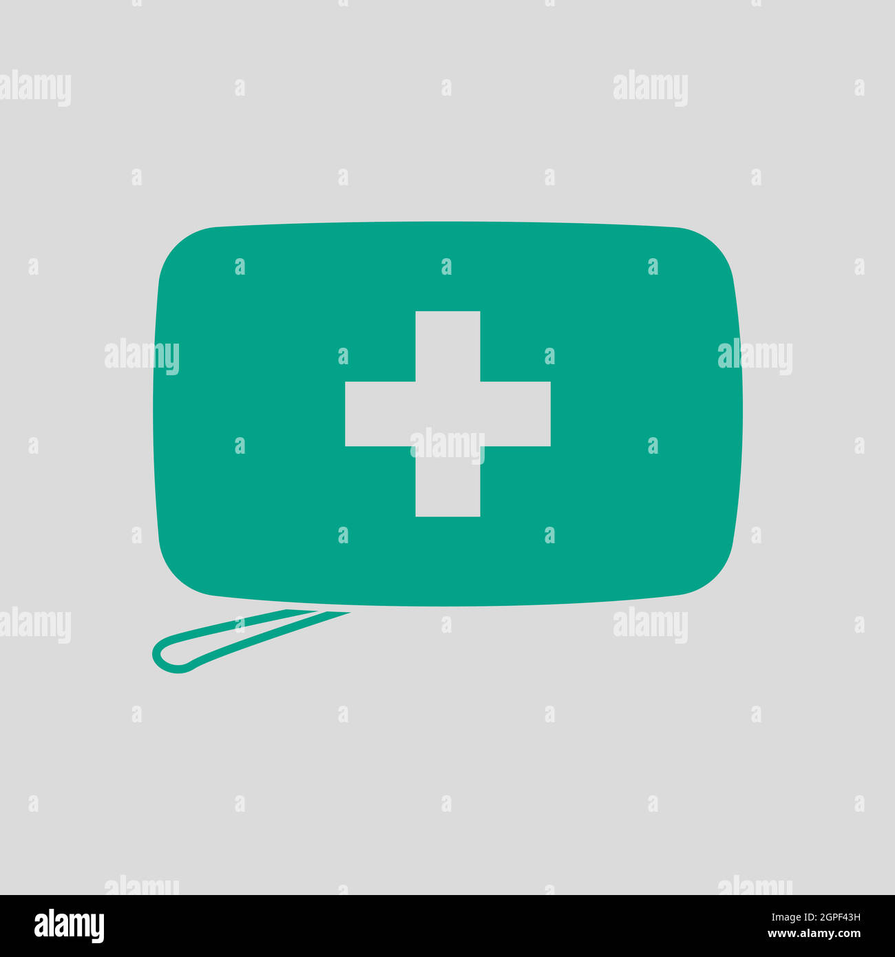 Alpinist First Aid Kit Icon Stock Vector