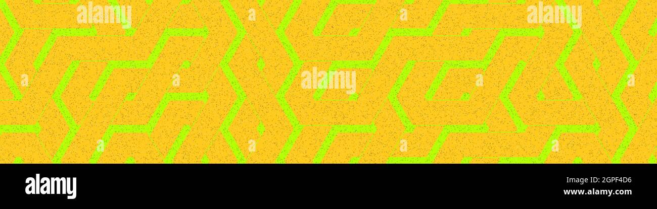 Computer-generated Hexagon Tile Connection art background design illustration Stock Vector