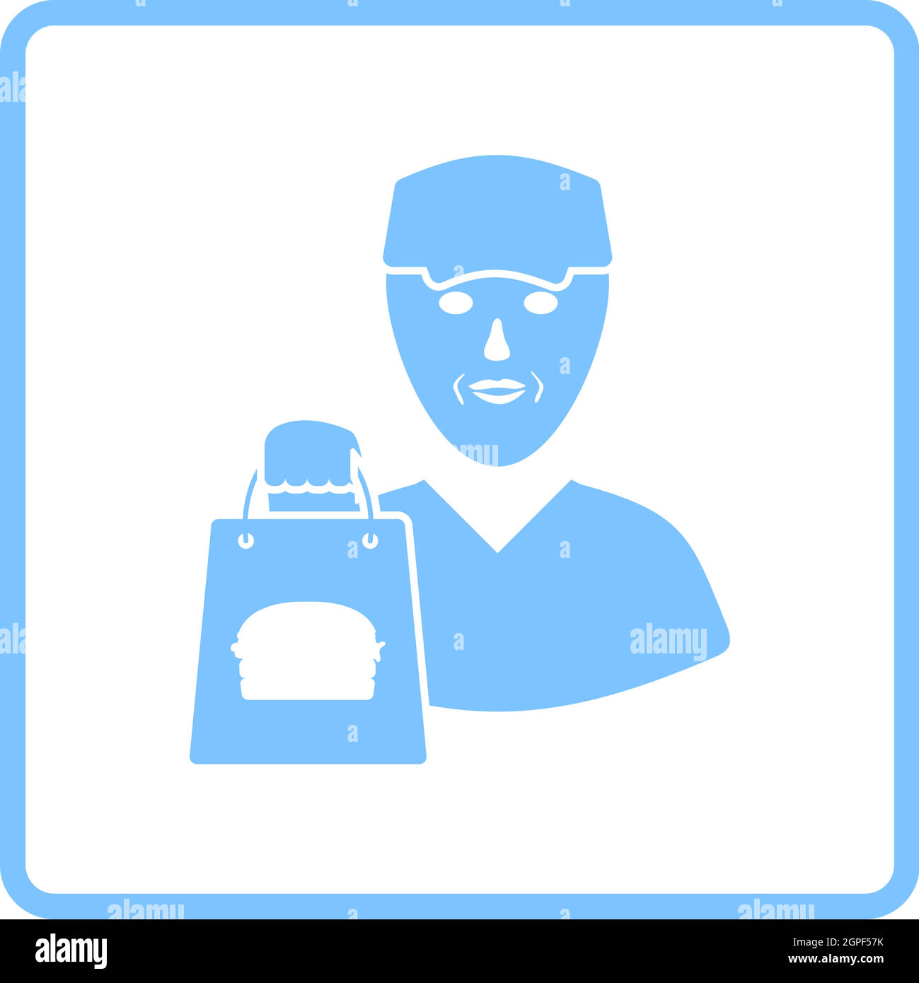 Food Delivery Icon Stock Vector