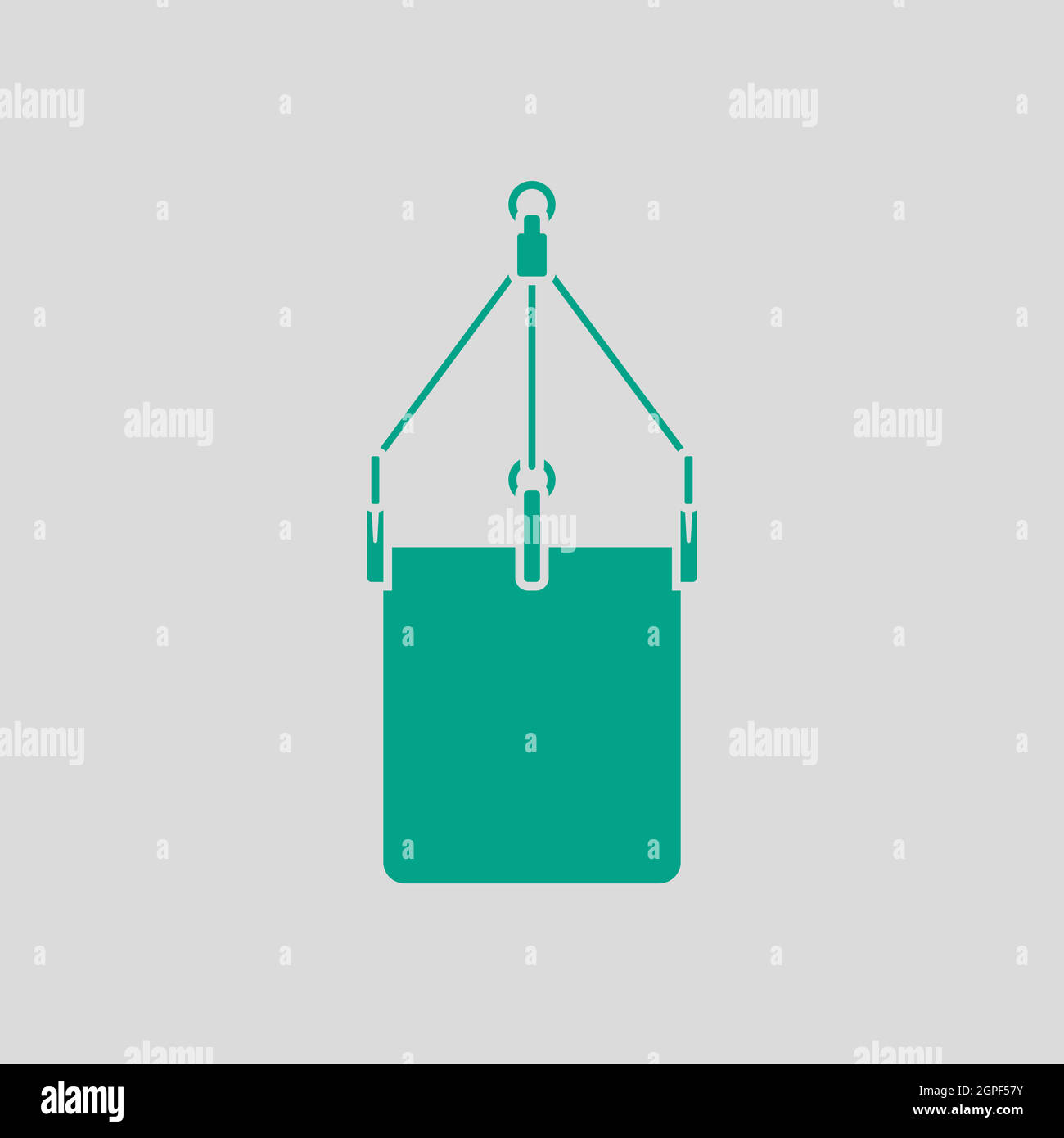 Alpinist Bucket Icon Stock Vector