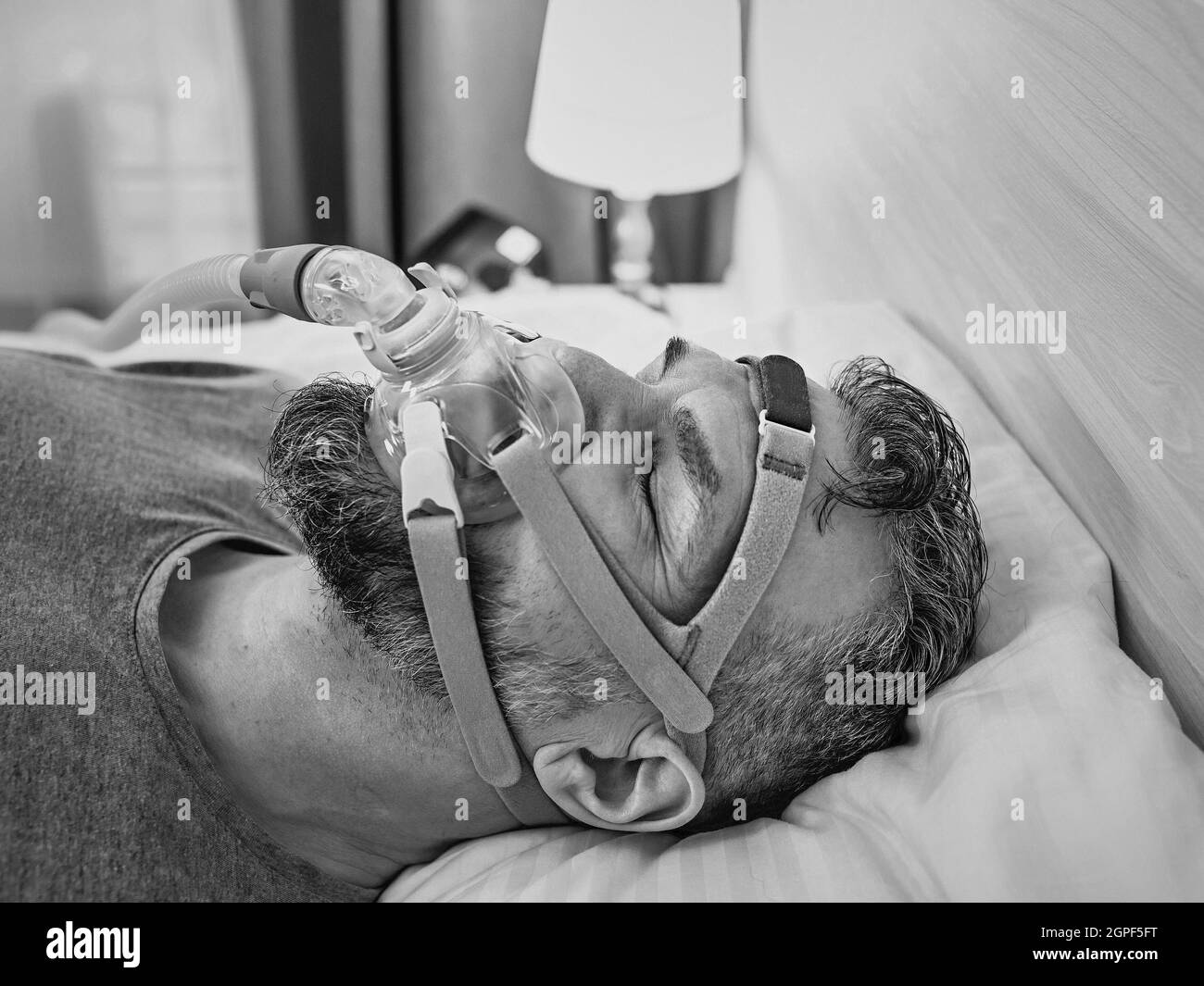 Obstructive sleep apnea Black and White Stock Photos & Images Alamy