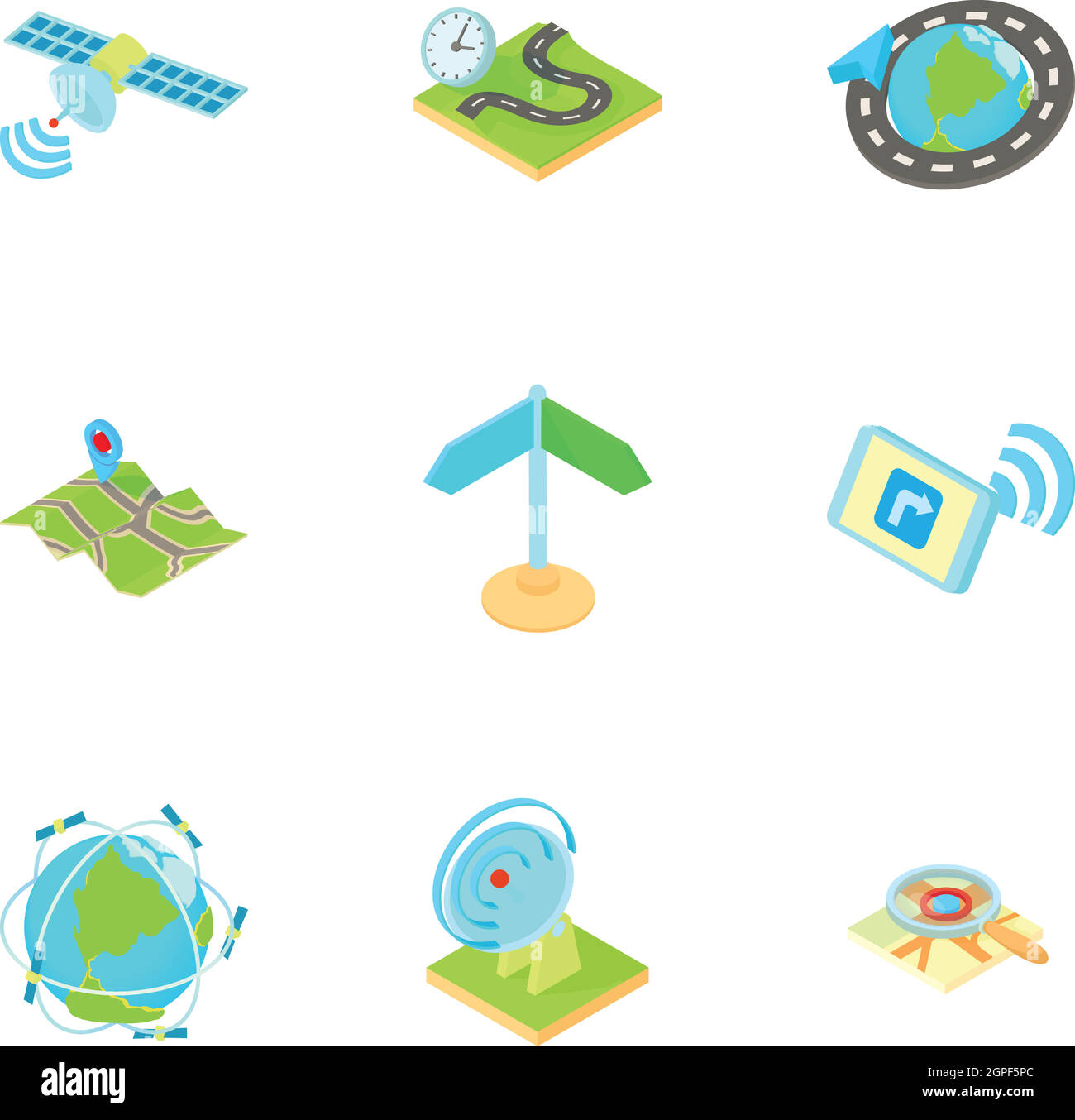 Position icons set cartoon Stock Vector Images - Alamy