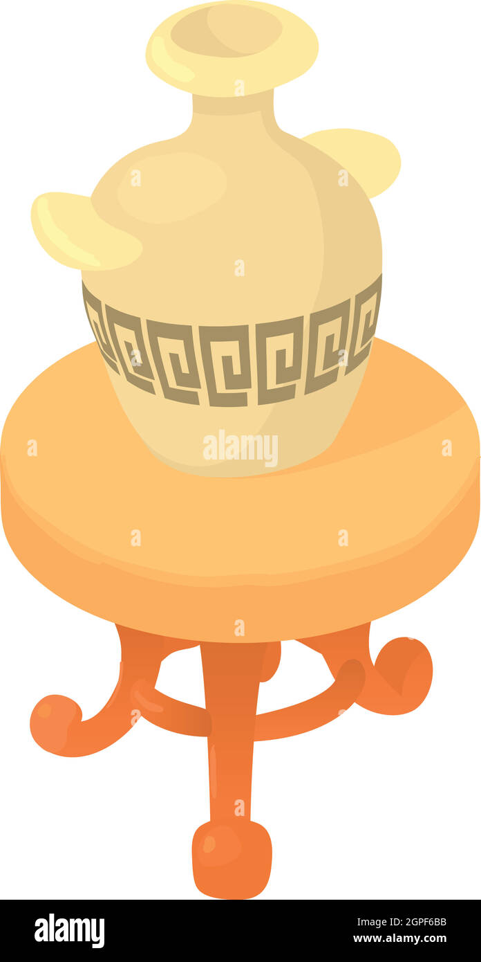 Vase on table icon, cartoon style Stock Vector Image & Art Alamy