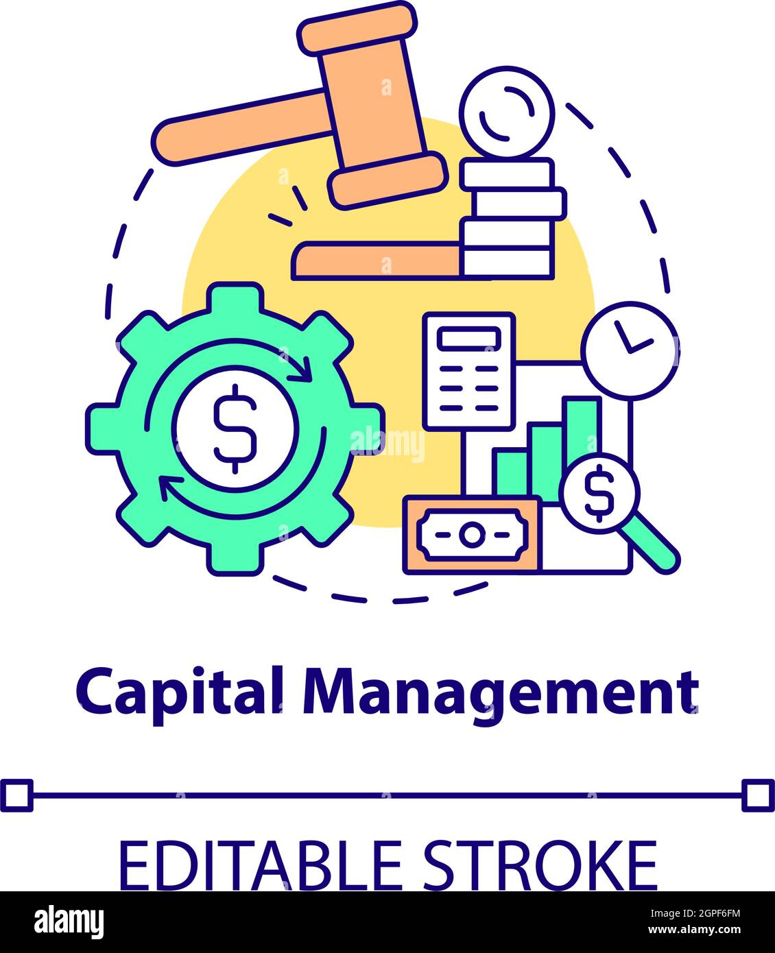 Capital management concept icon Stock Vector Image & Art Alamy
