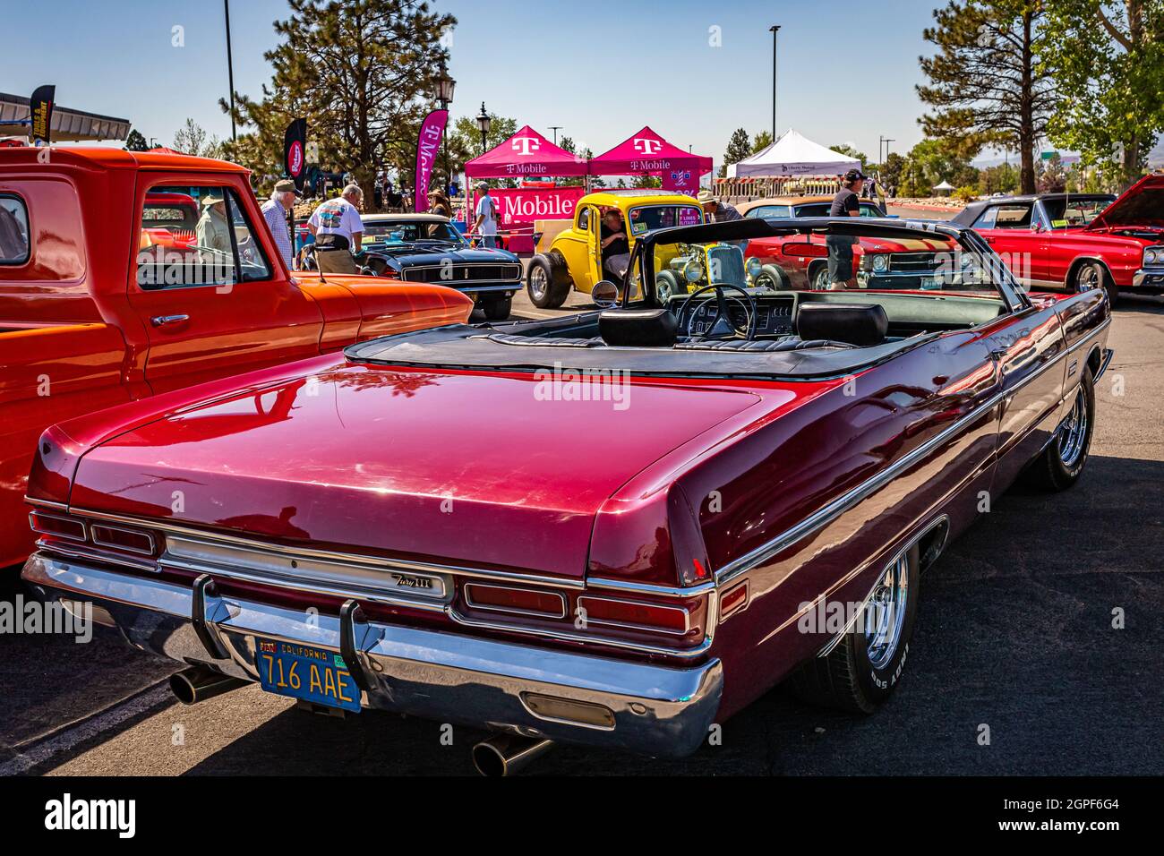 Reno, NV - August 4, 2021: 1969 Plymouth Fury III Convertible at a local car show. Stock Photo