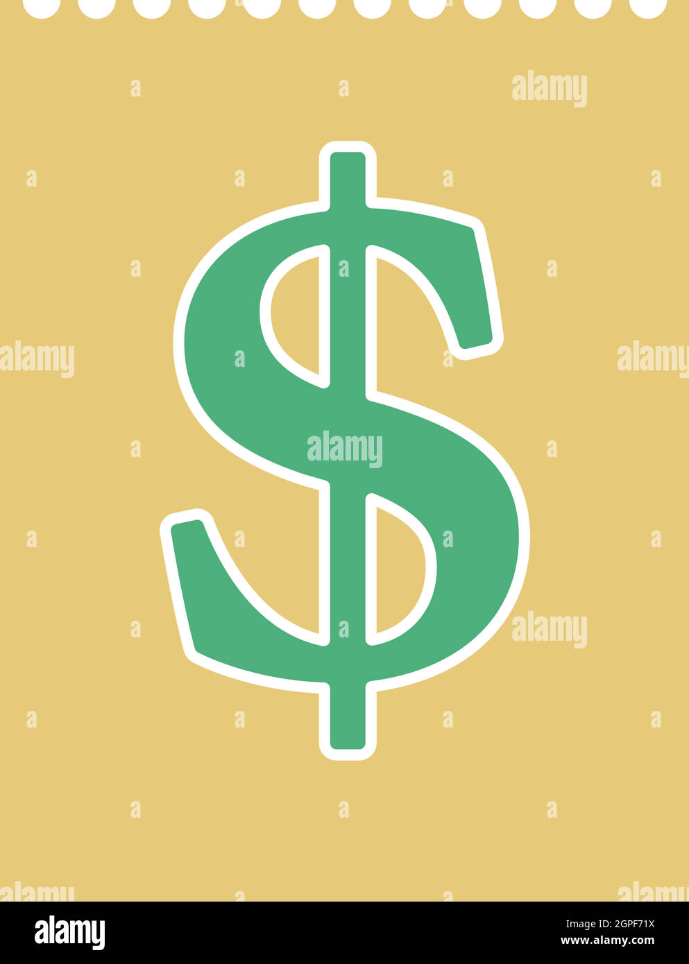Dollar Calendar Icon Stock Vector