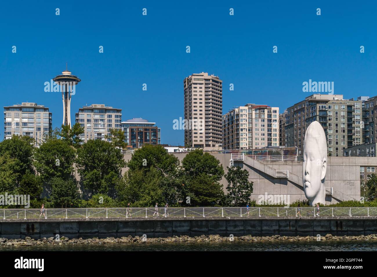 Seattle, WA, US July 5, 2021 View of the iconic Seattle Space Needle