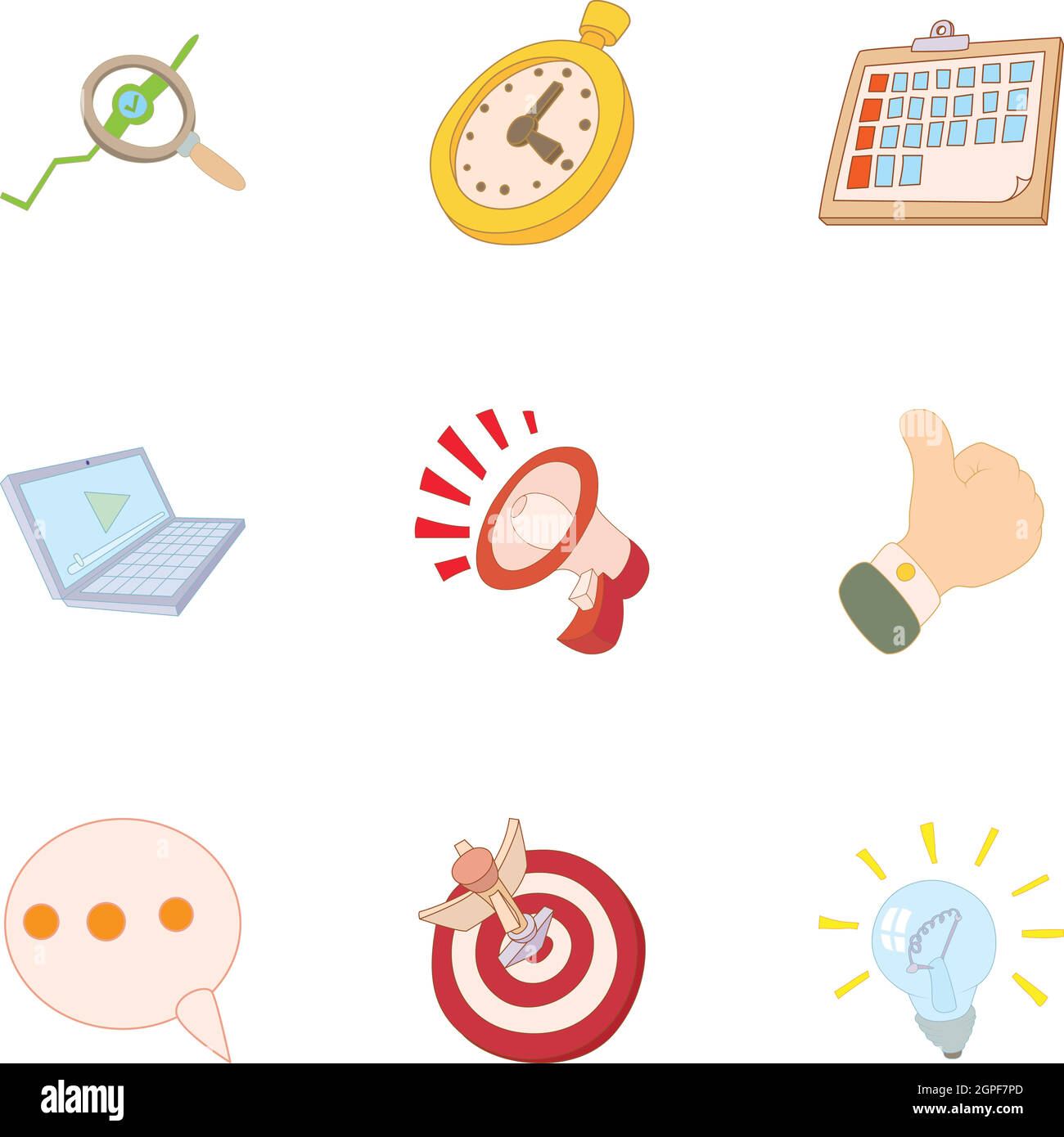 Internet setup icons set, cartoon style Stock Vector Image & Art - Alamy