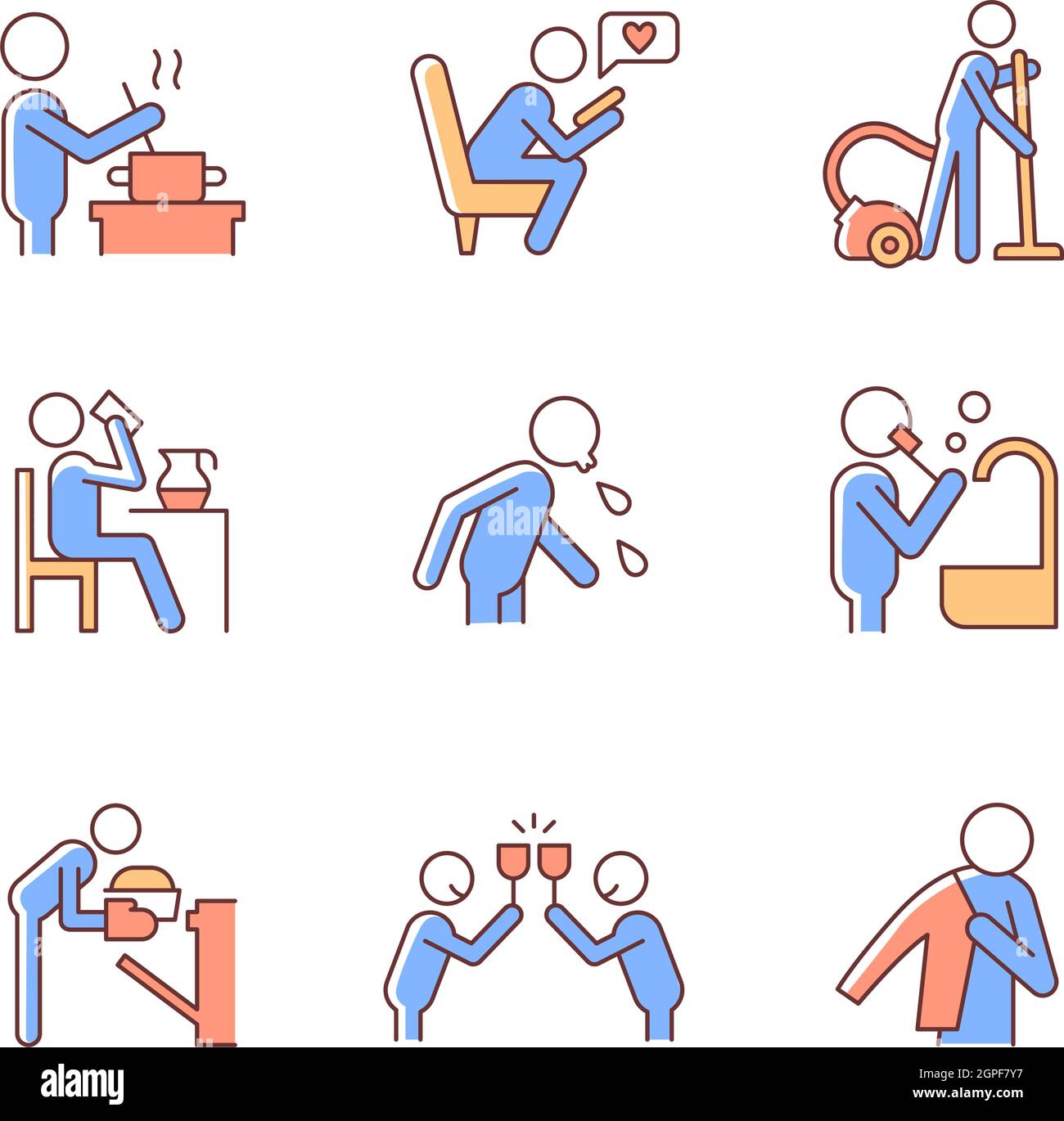 Network routine Stock Vector Images - Alamy